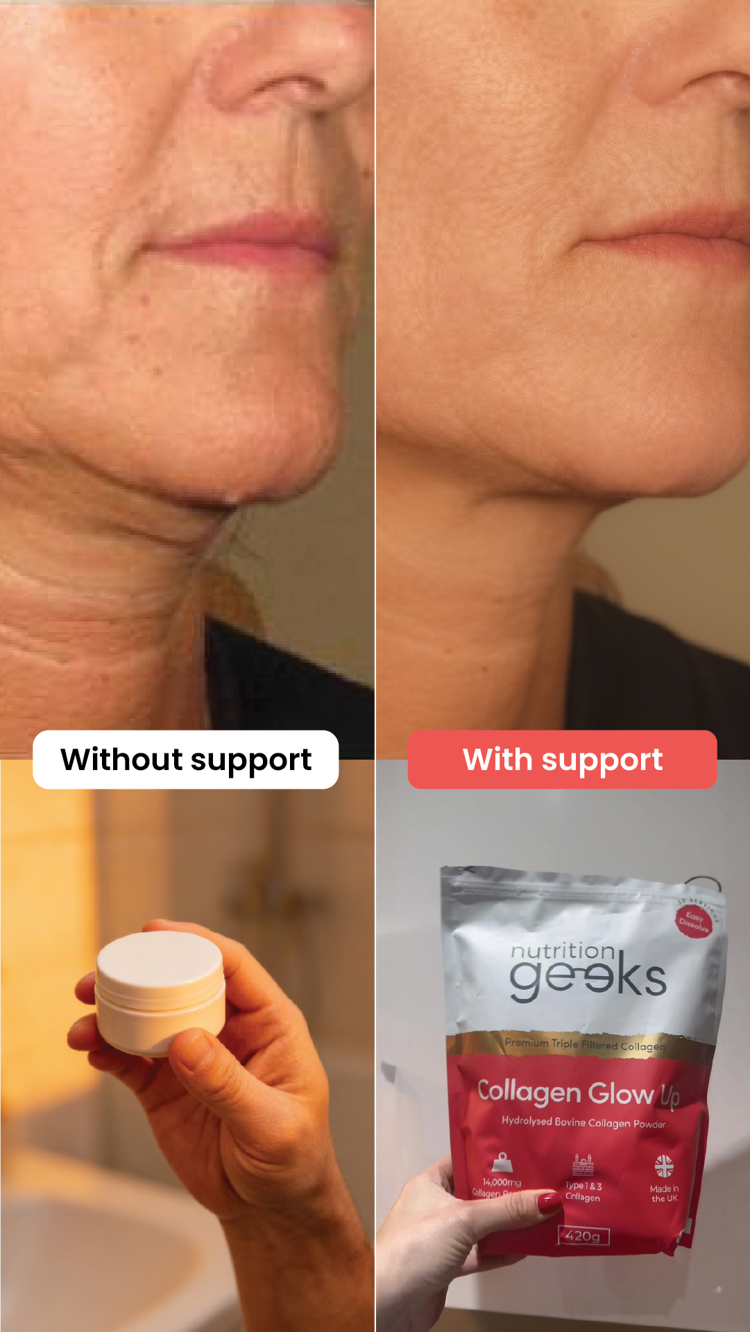 Radiant Over 40 Facebook ad