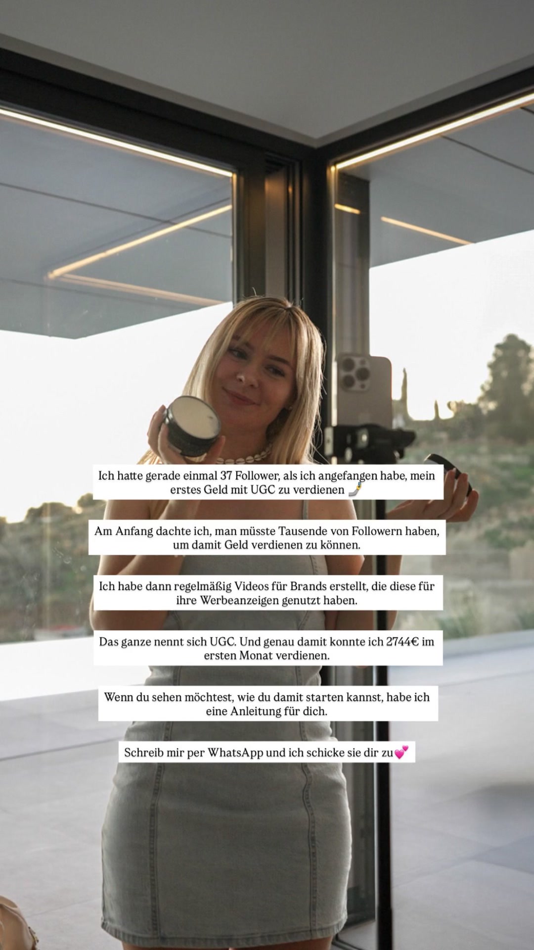 UGC Society Facebook ad: Der Weg zur UGC-Creatorin muss nicht kompliziert sein.