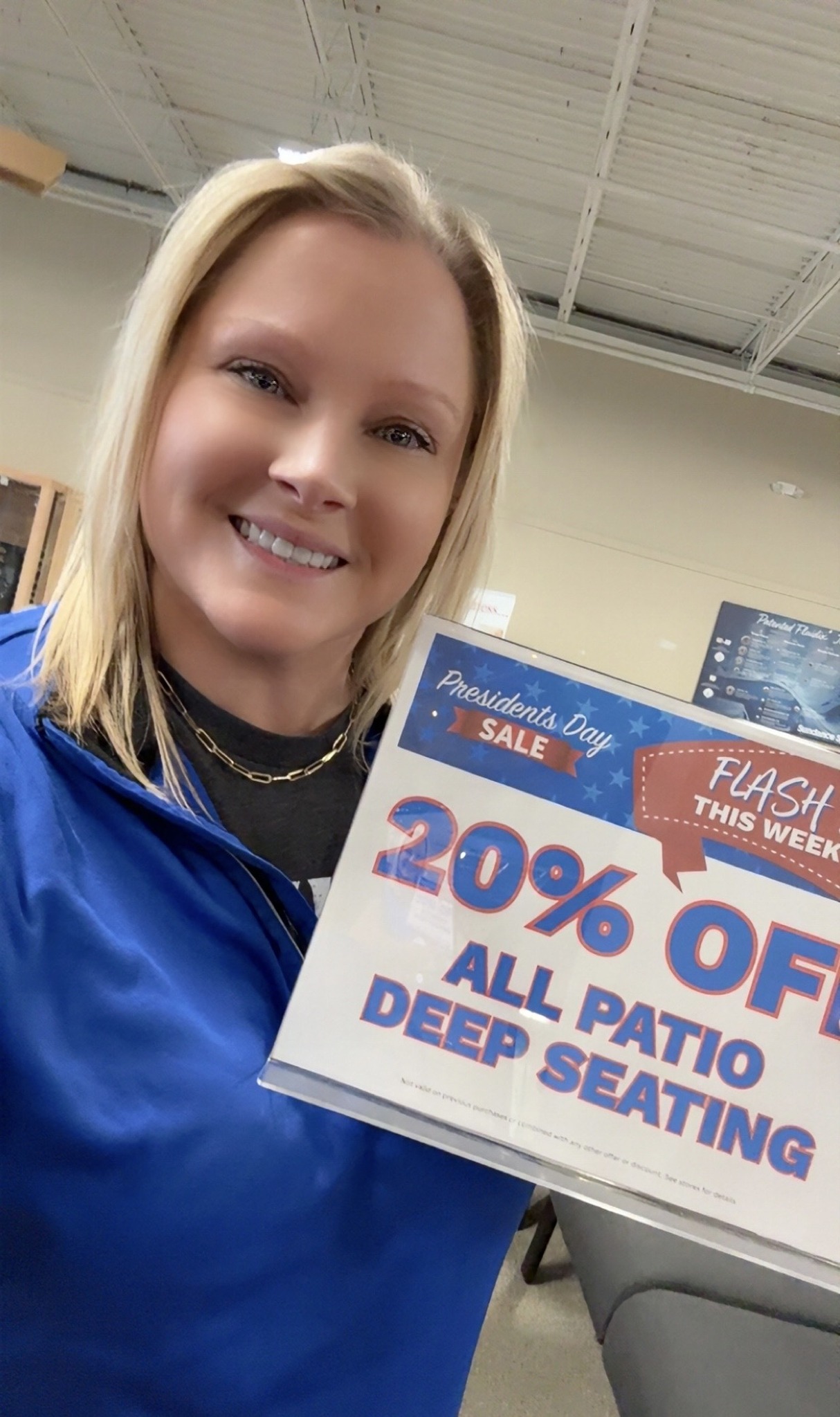 Pool City Facebook ad: ENDS MONDAY: Presidential-Sized Deals on Patio Furniture…
