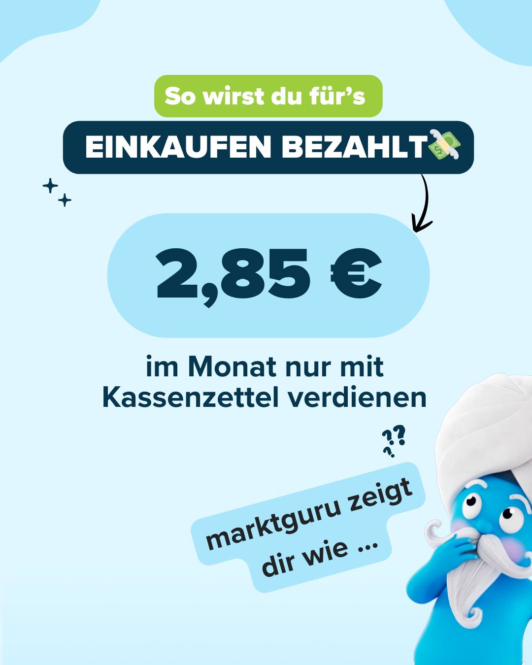 marktguru Facebook ad: So wirst du für’s EINKAUFEN BEZAHLT!