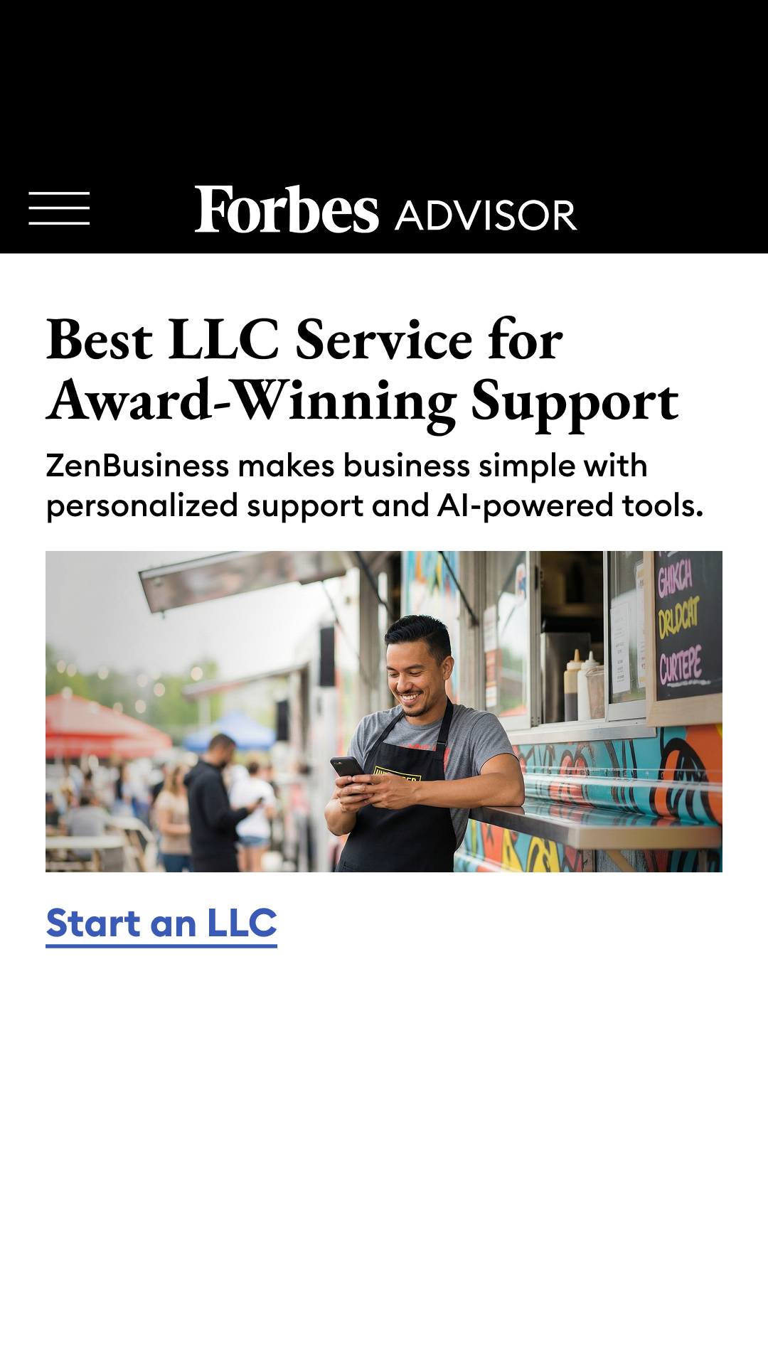 Forbes Advisor Facebook ad