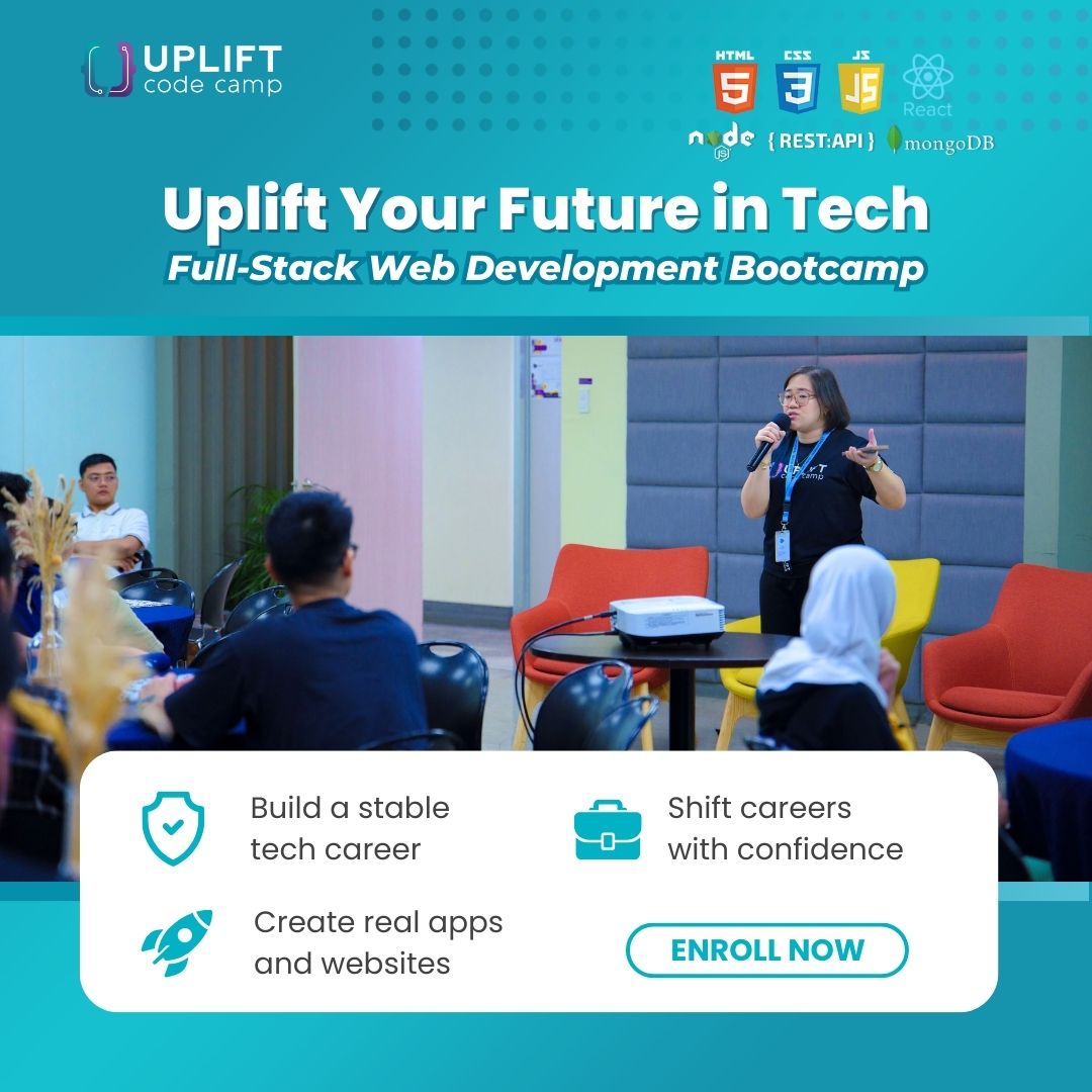Uplift Code Camp Facebook ad