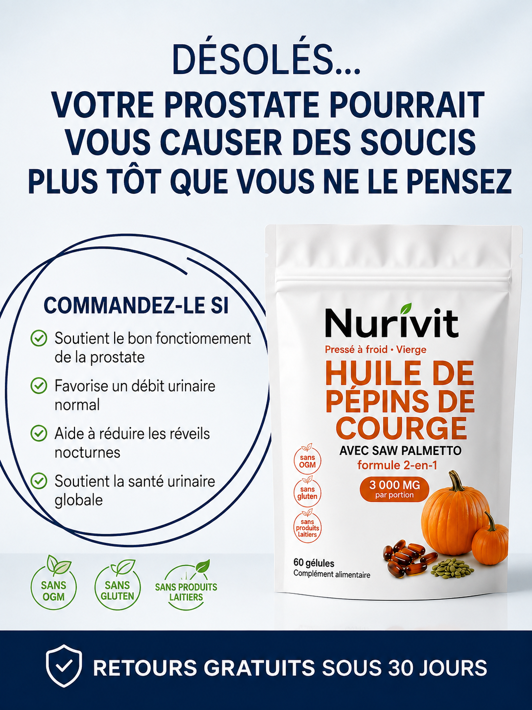 Le Journal de la Prostate Facebook ad