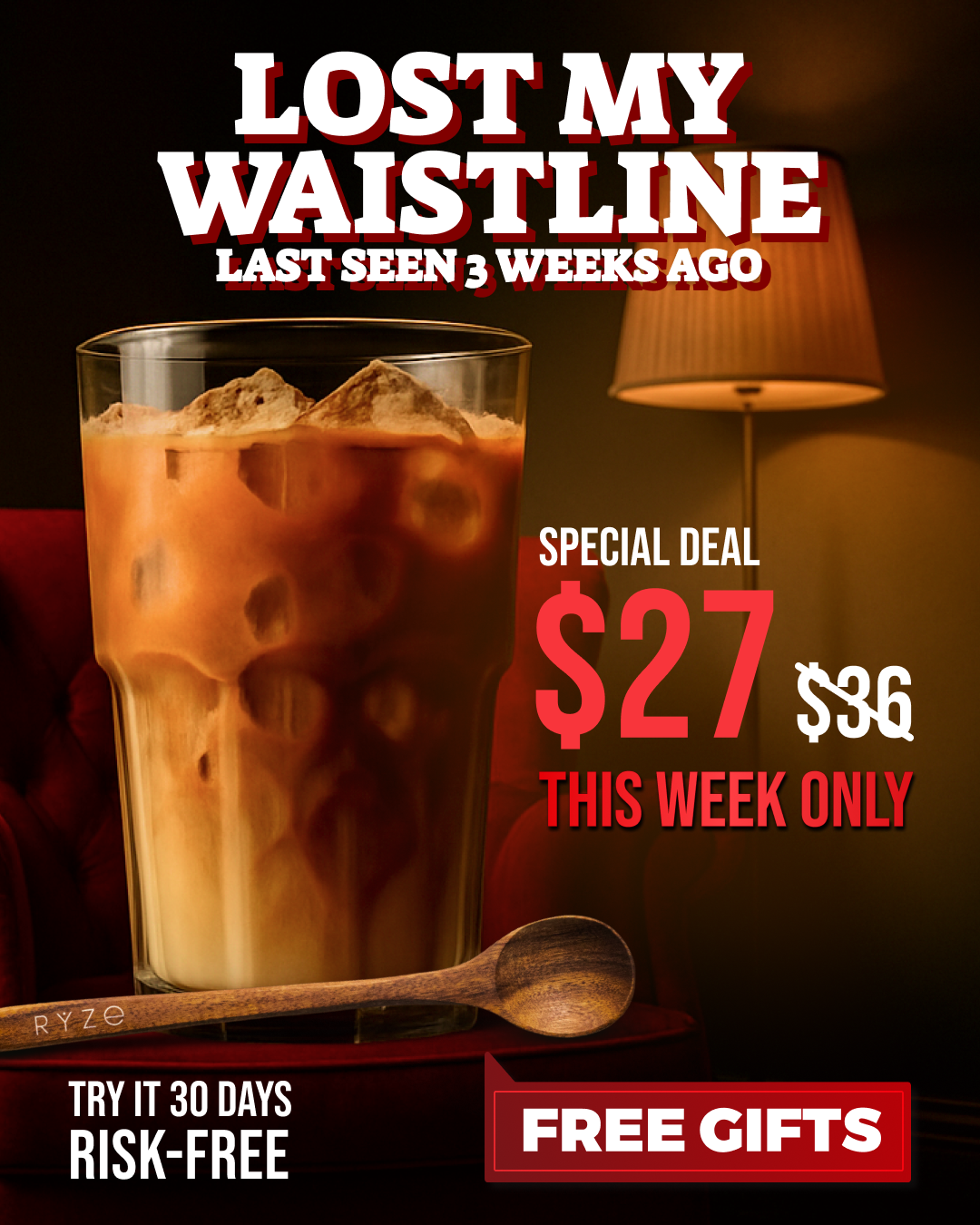 RYZE Superfoods Facebook ad