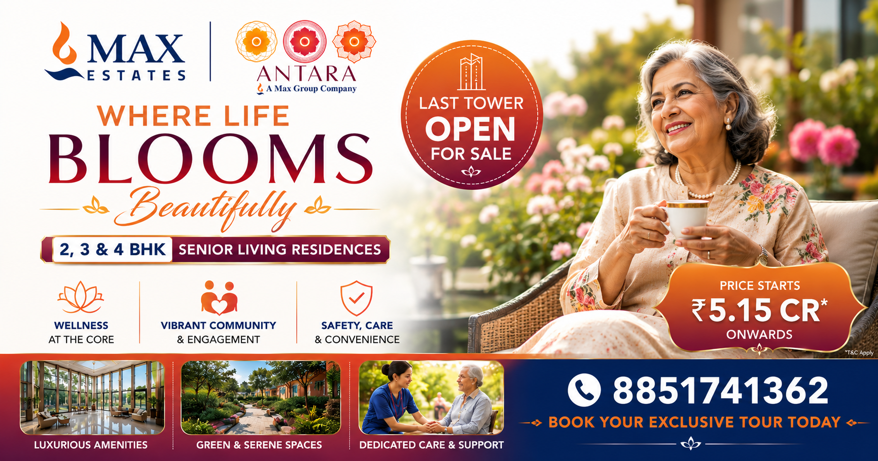 Max Antara Senior Residences - Gurgaon Facebook ad from Jun 11, 2026