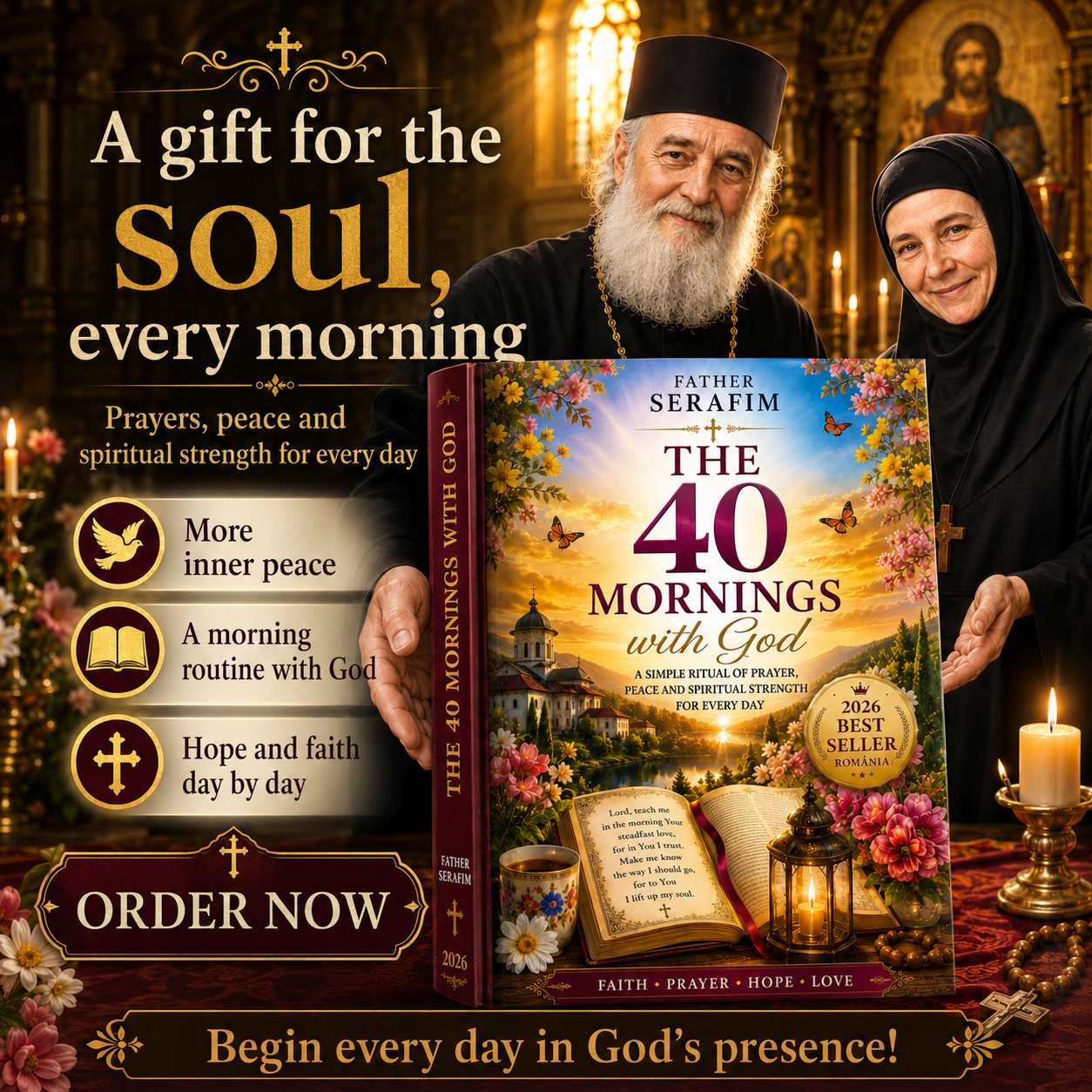 Lumerionbooks Facebook ad: 40 MORNINGS TO REMIND YOUR HEART THAT GOD HAS NOT…