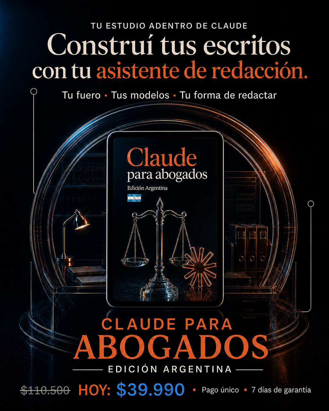 Automatiza juridico Facebook ad: Claude para Abogados | Edición Argentina
