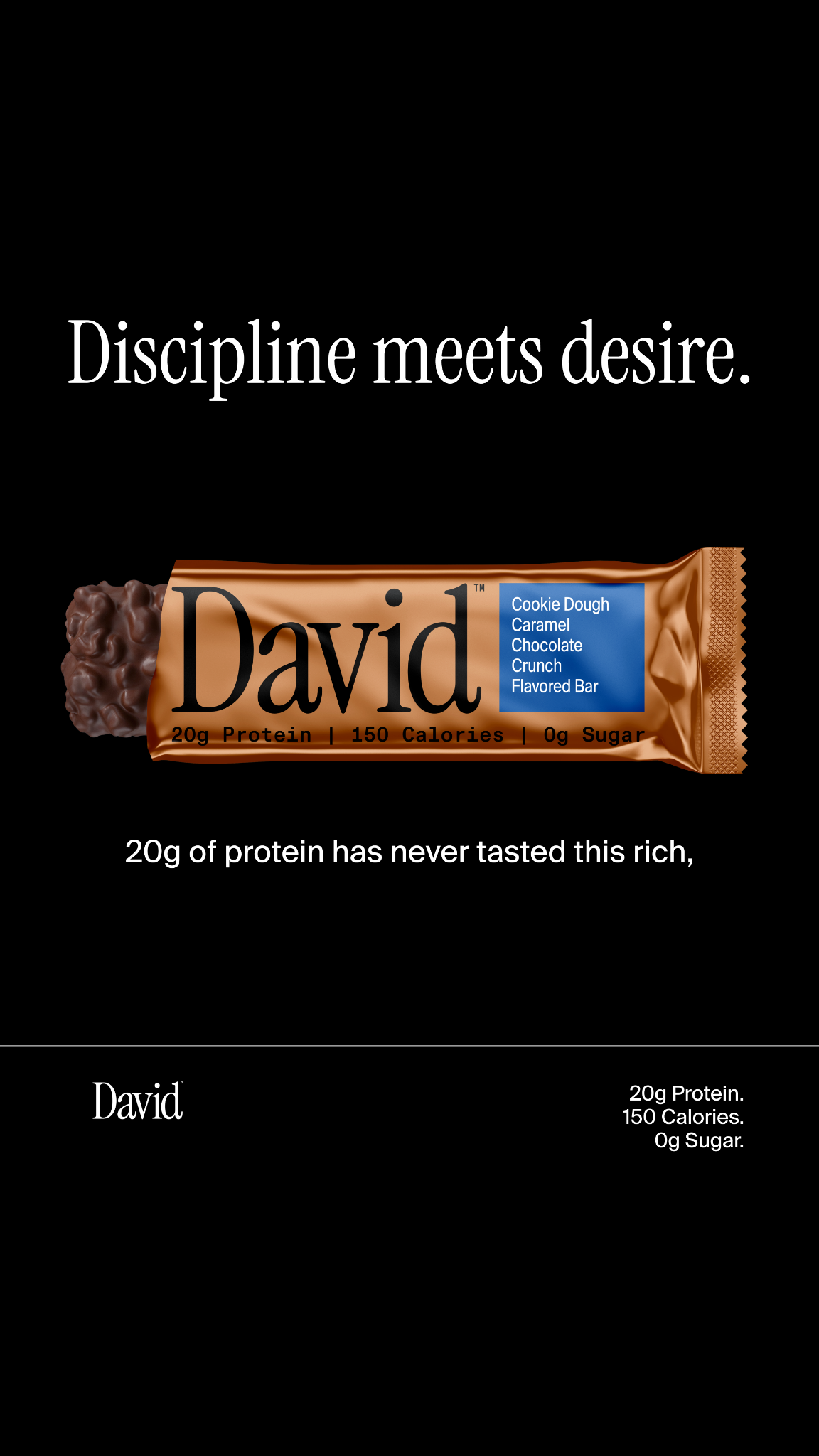 David Protein Facebook ad
