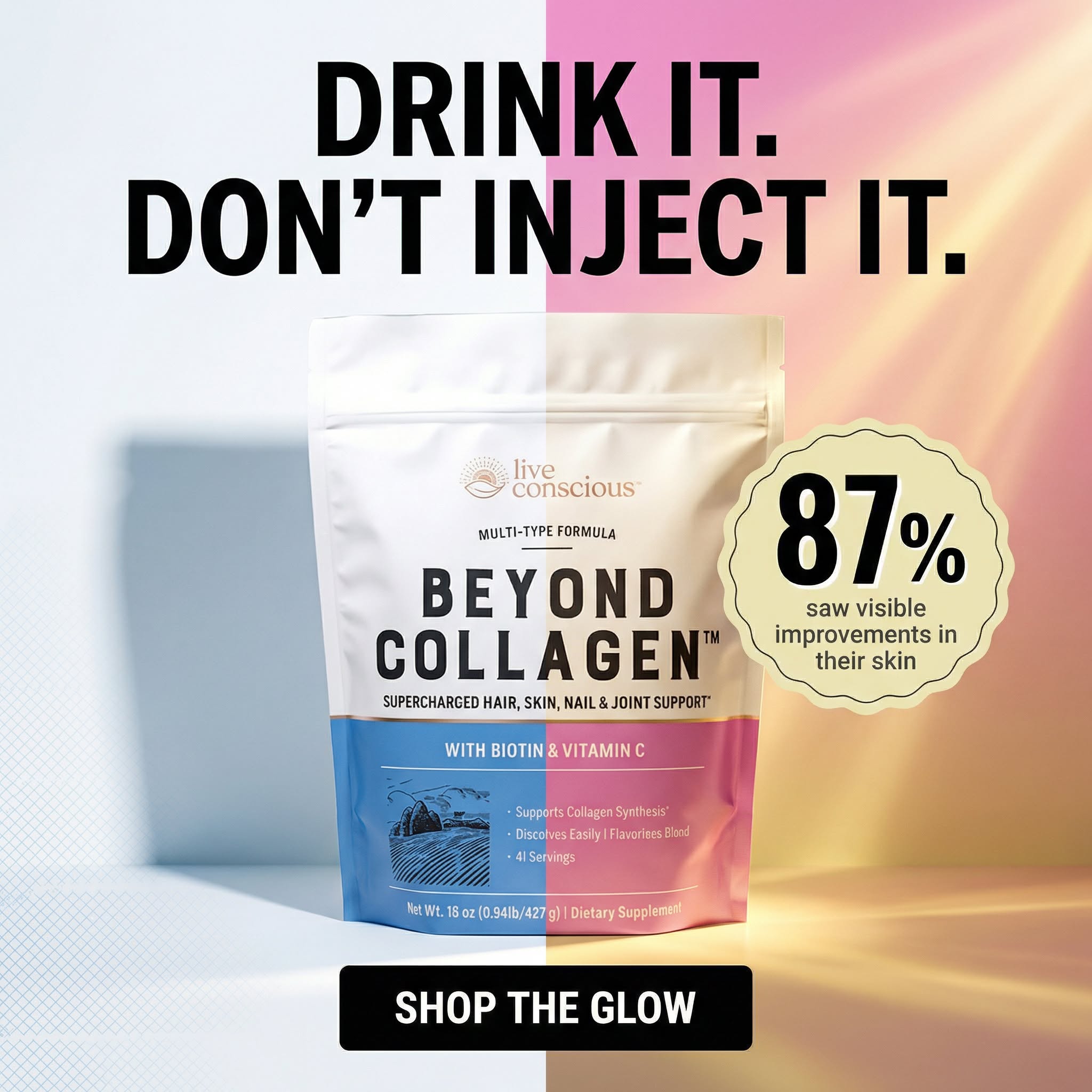 Live Conscious Facebook ad