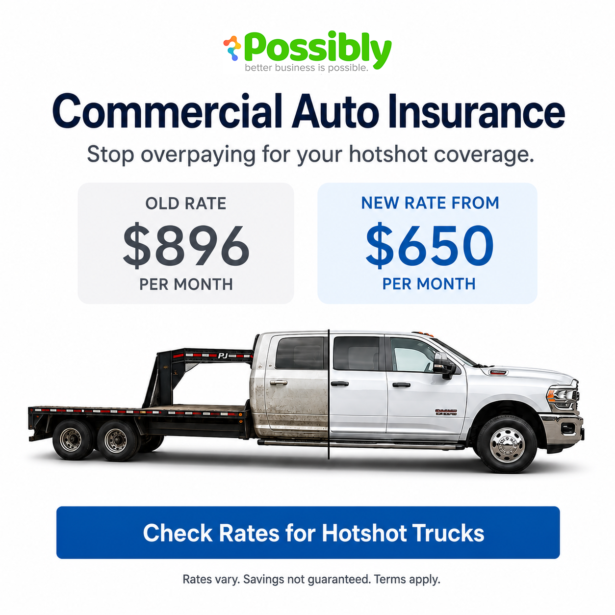 Possibly.com: Business Insurance Solutions Facebook ad