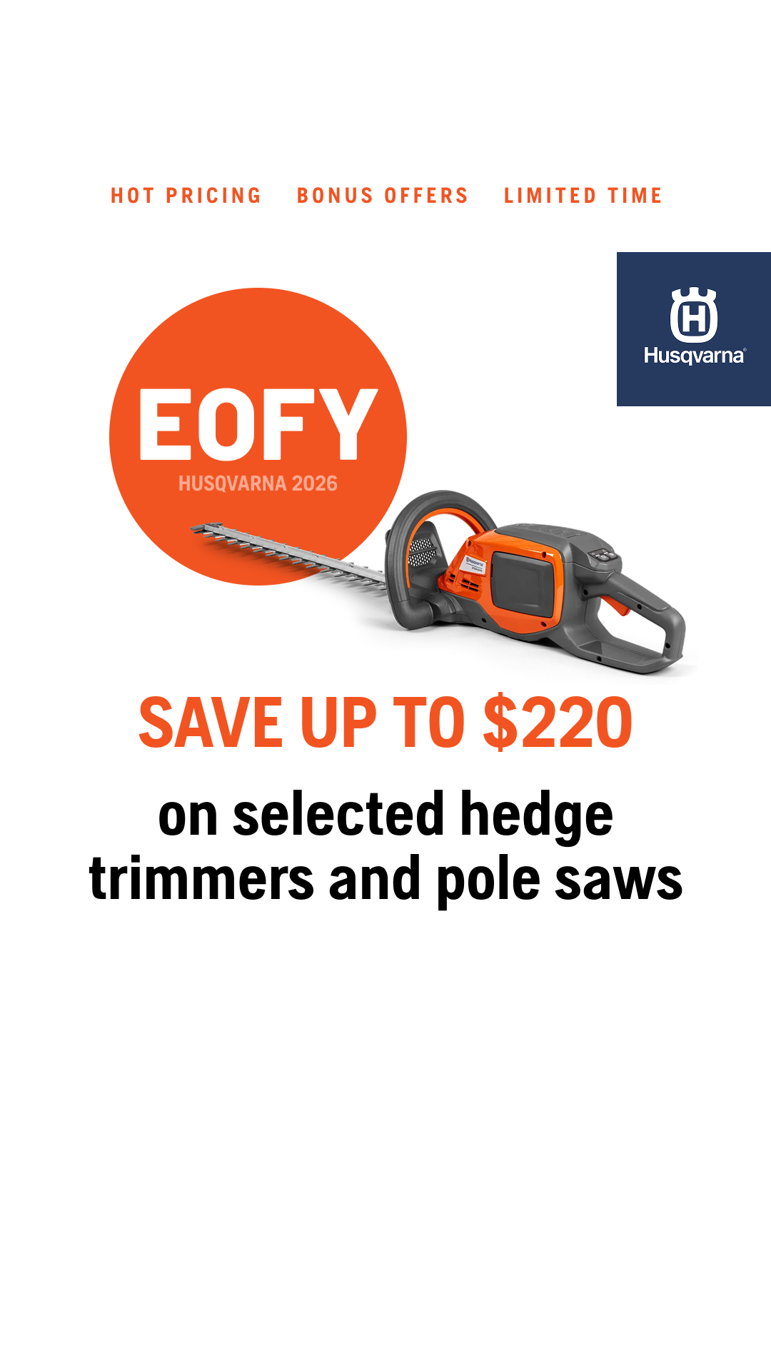 Husqvarna Facebook ad