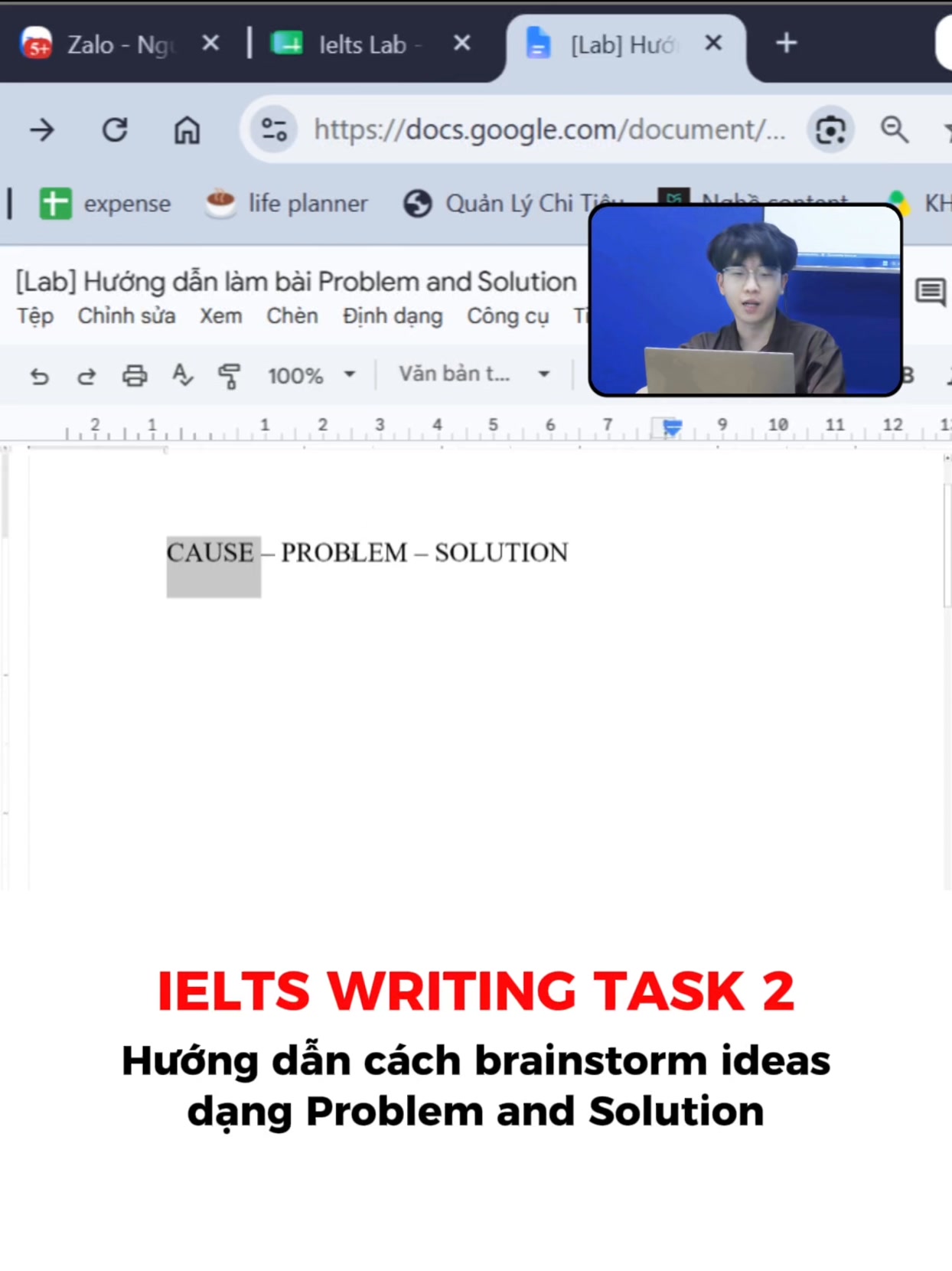 IELTS Lab - Tiếng Anh Học Thuật & Du Học Facebook ad: IELTS Writing Task 2 - Làm sao để…