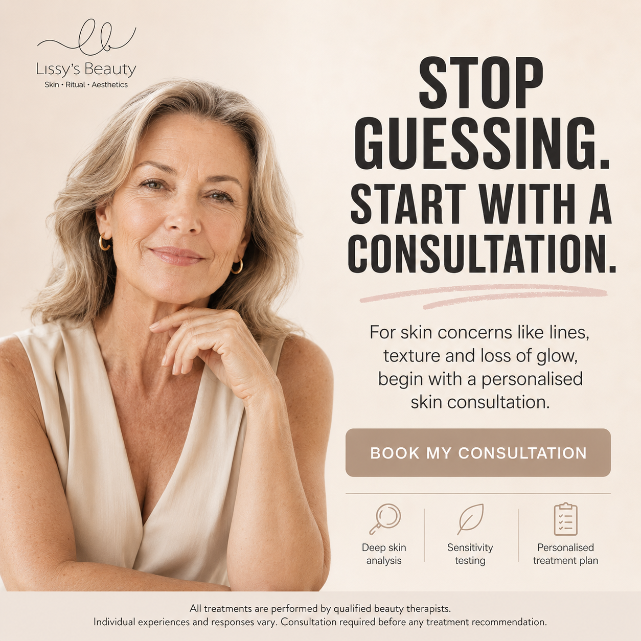 Lissy's Beauty Facebook ad