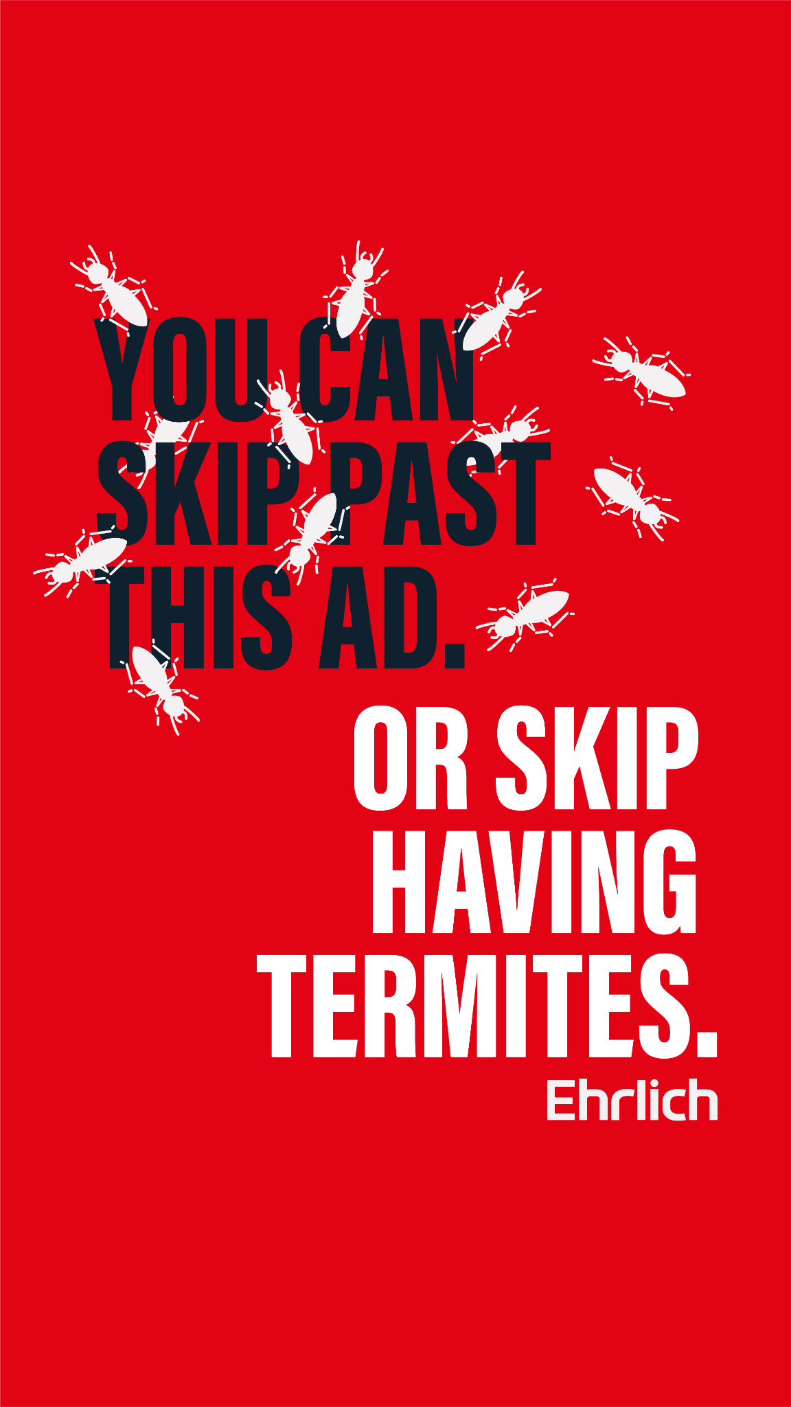 Ehrlich Pest Control Facebook ad from Jun 26, 2026