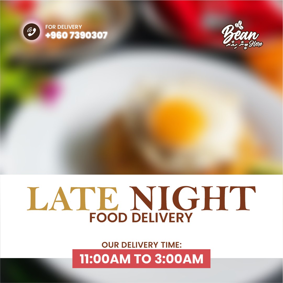 Bean Here Male' Facebook ad: Midnight Cravings? We’ve Got You Covered!