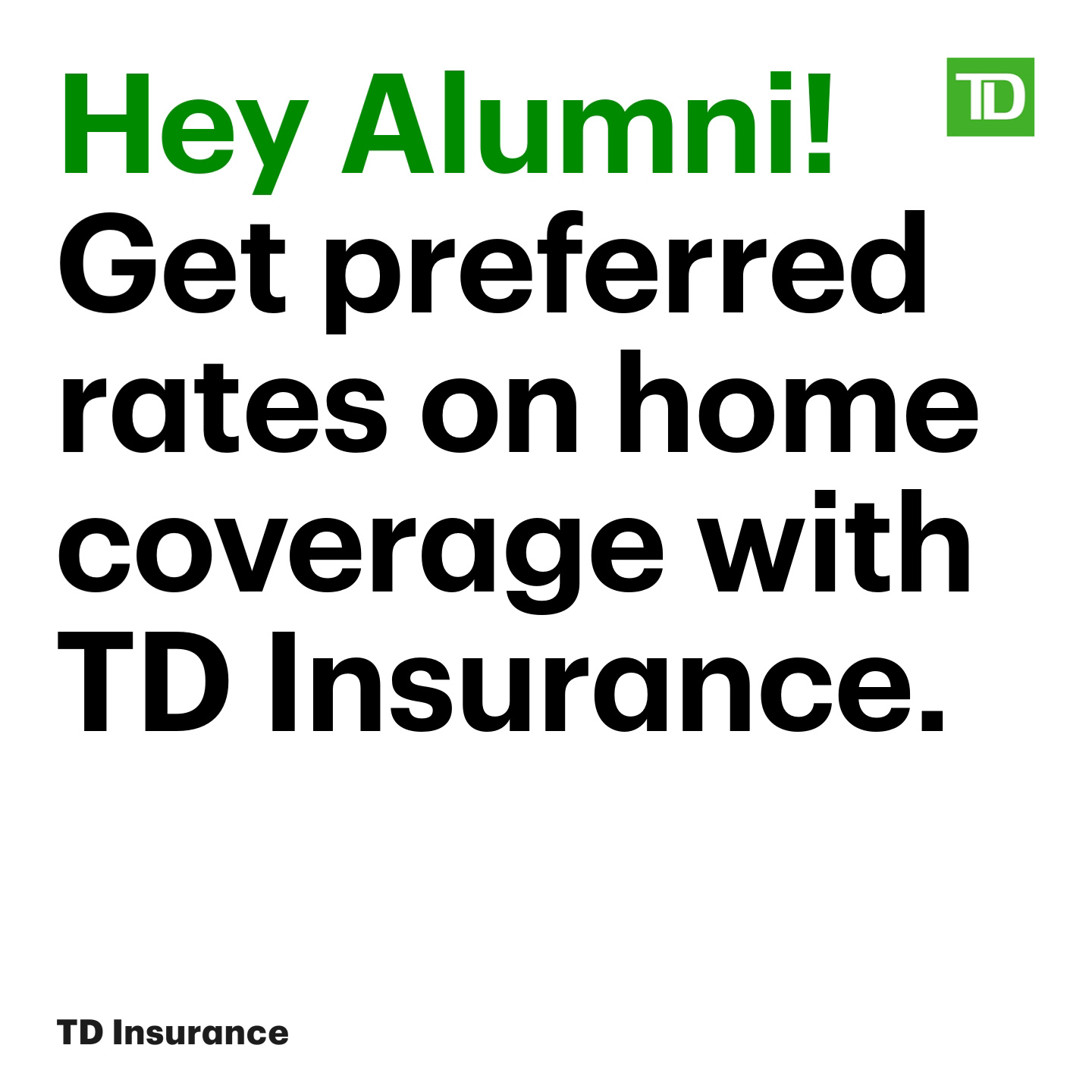 TD Insurance Facebook ad