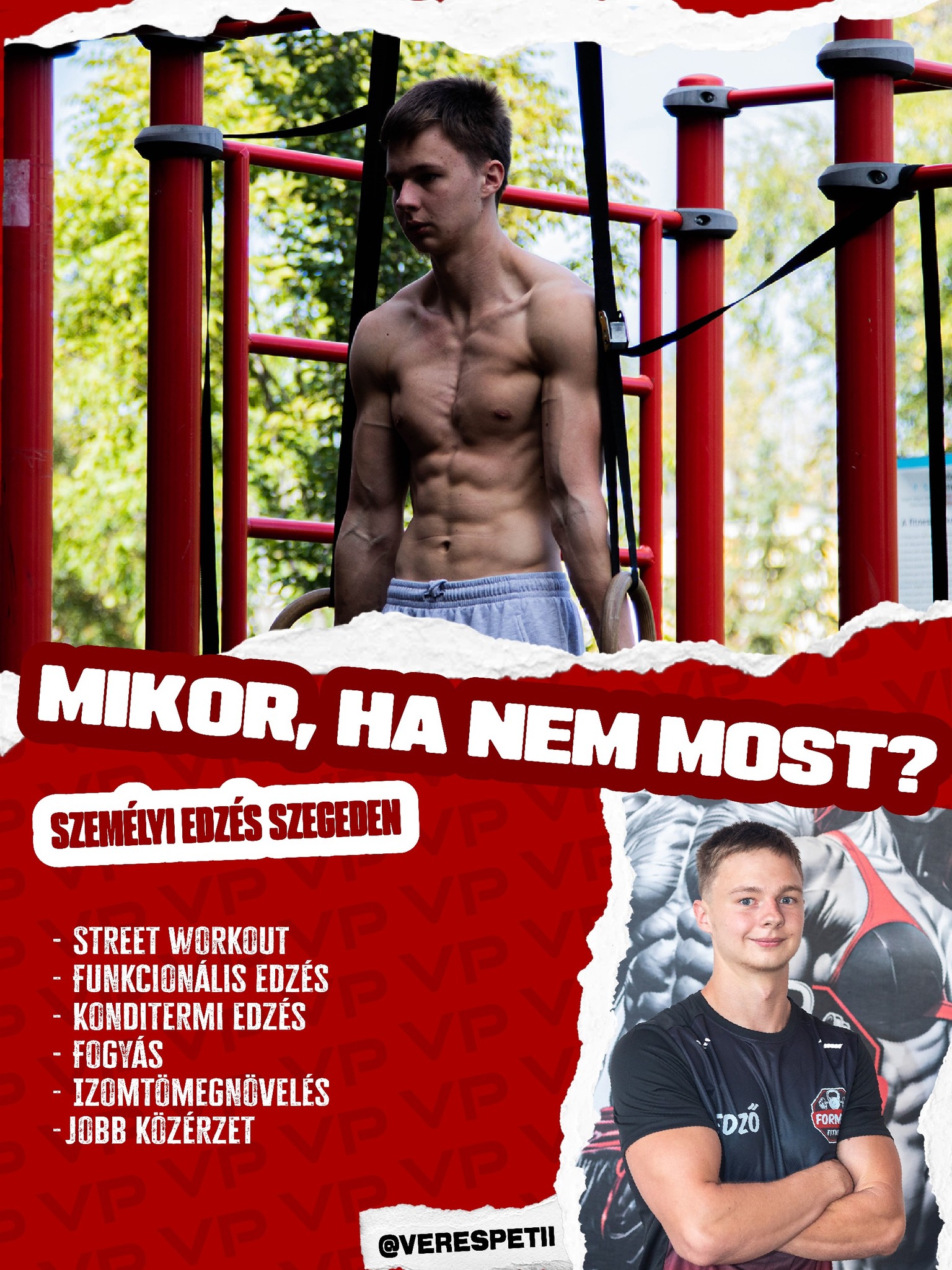 Veres Péter-személyi edző Facebook ad