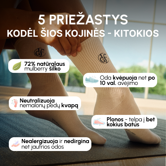 Deerforest Facebook ad: Naujiena! Ilgos šilkinės kojinės