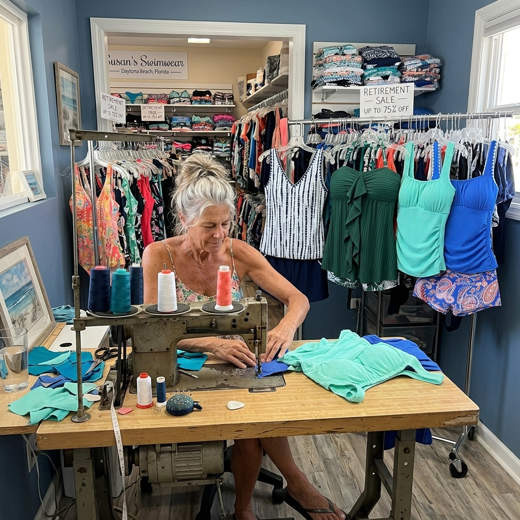 Susan Simmons Facebook ad: Susan's Swimwear Is Closing After 11 Years