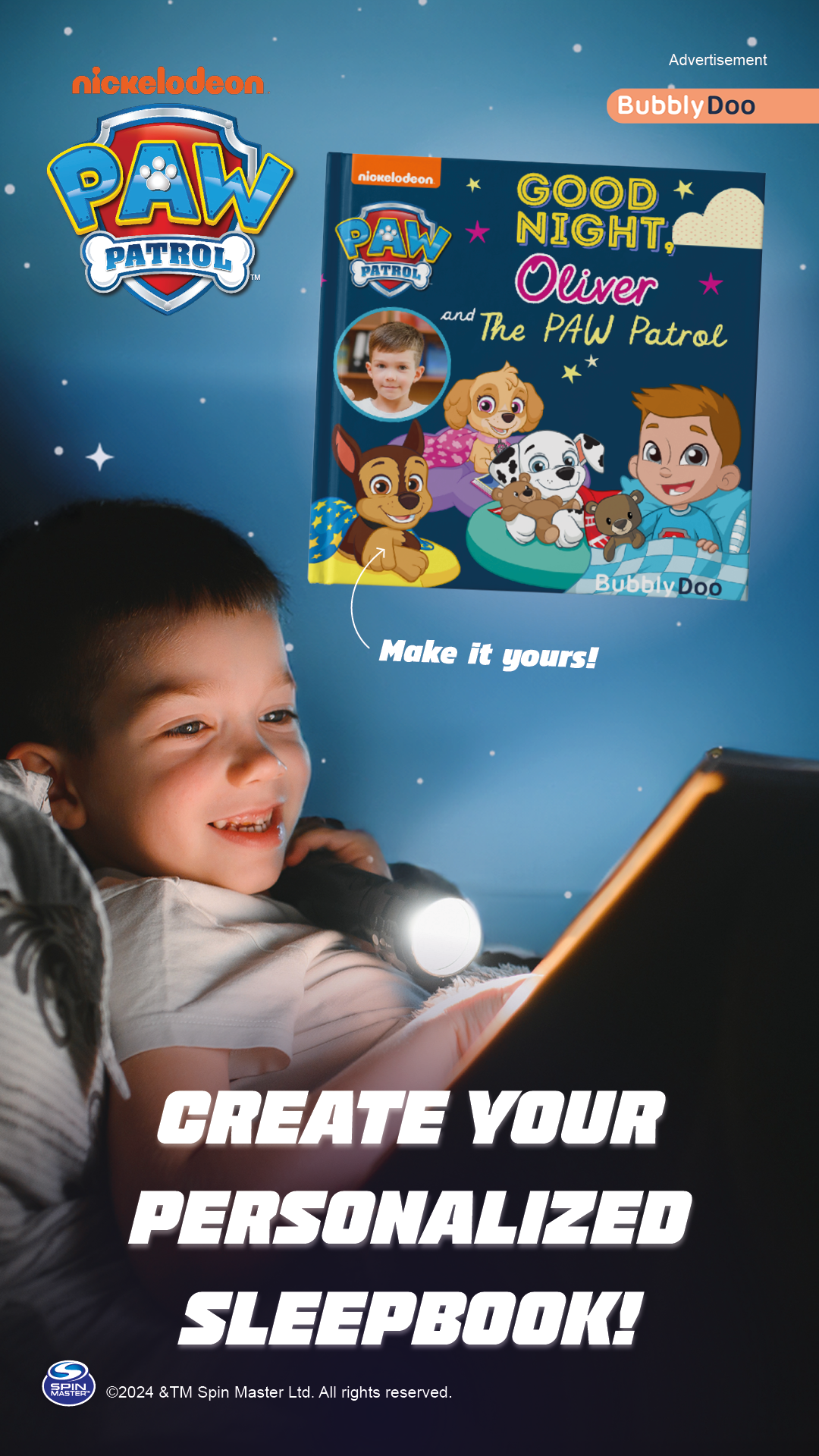 BubblyDoo Books Facebook ad