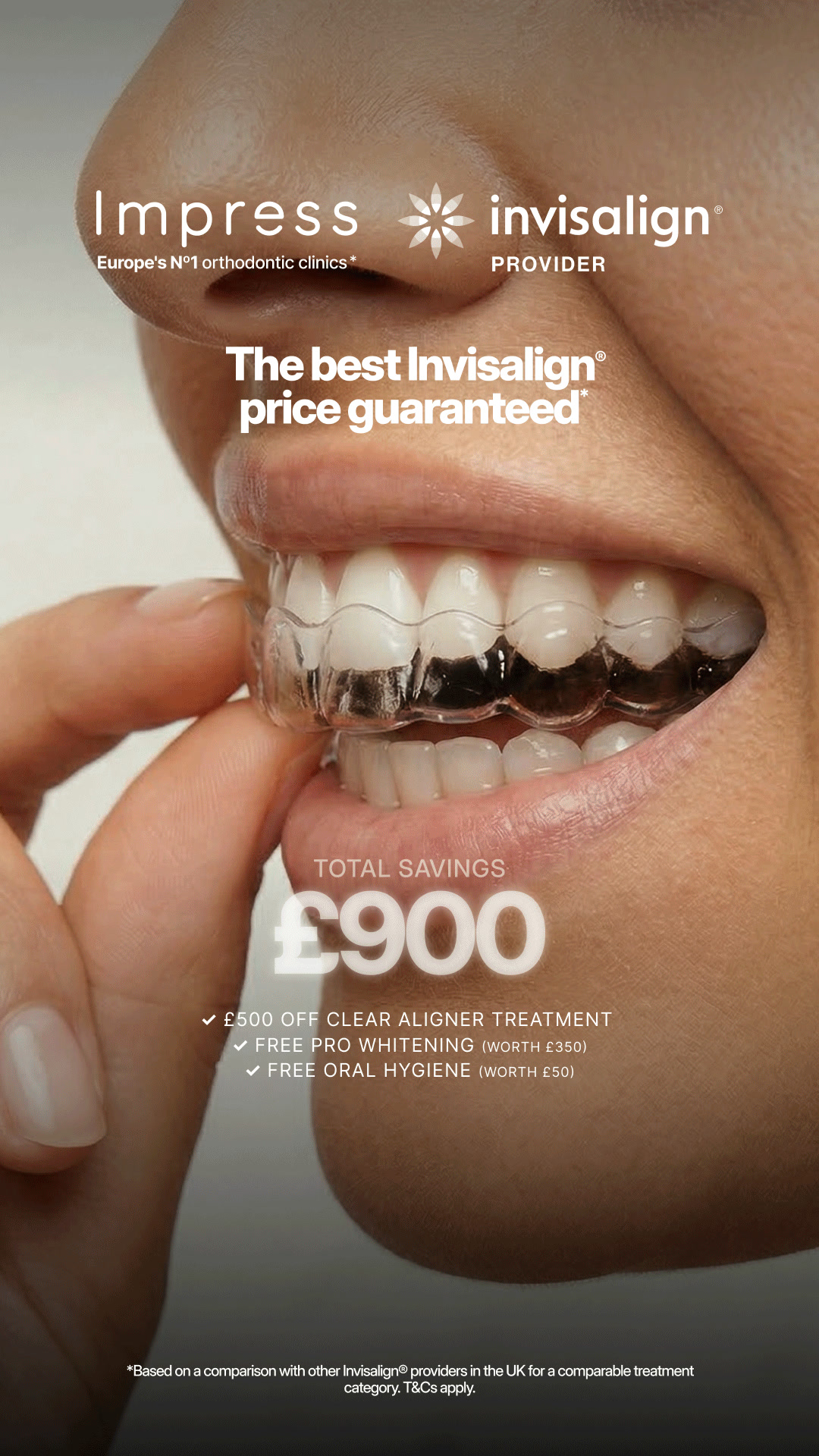 Impress UK Facebook ad: Free first visit