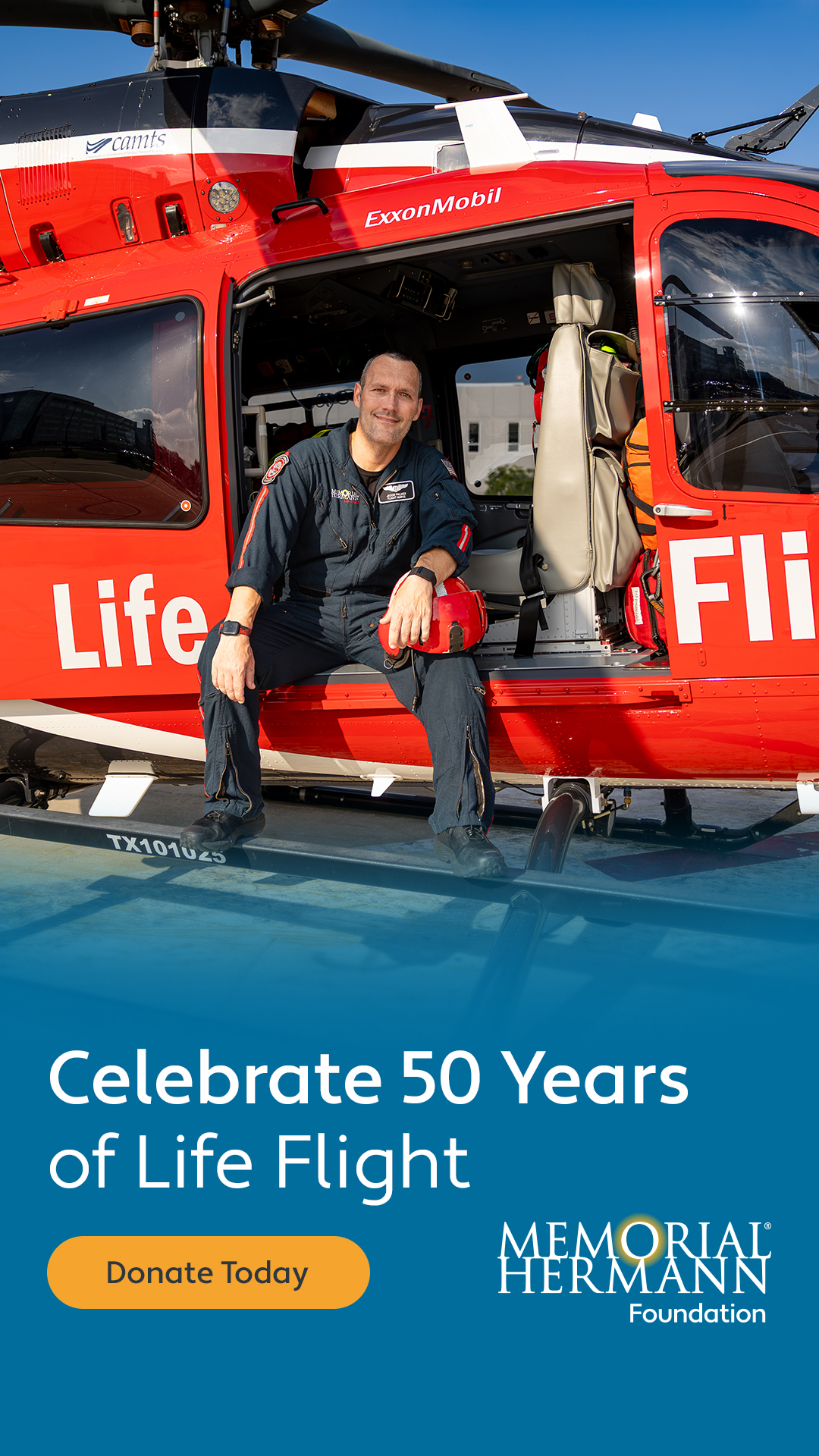 Memorial Hermann Facebook ad from Aug 11, 2026