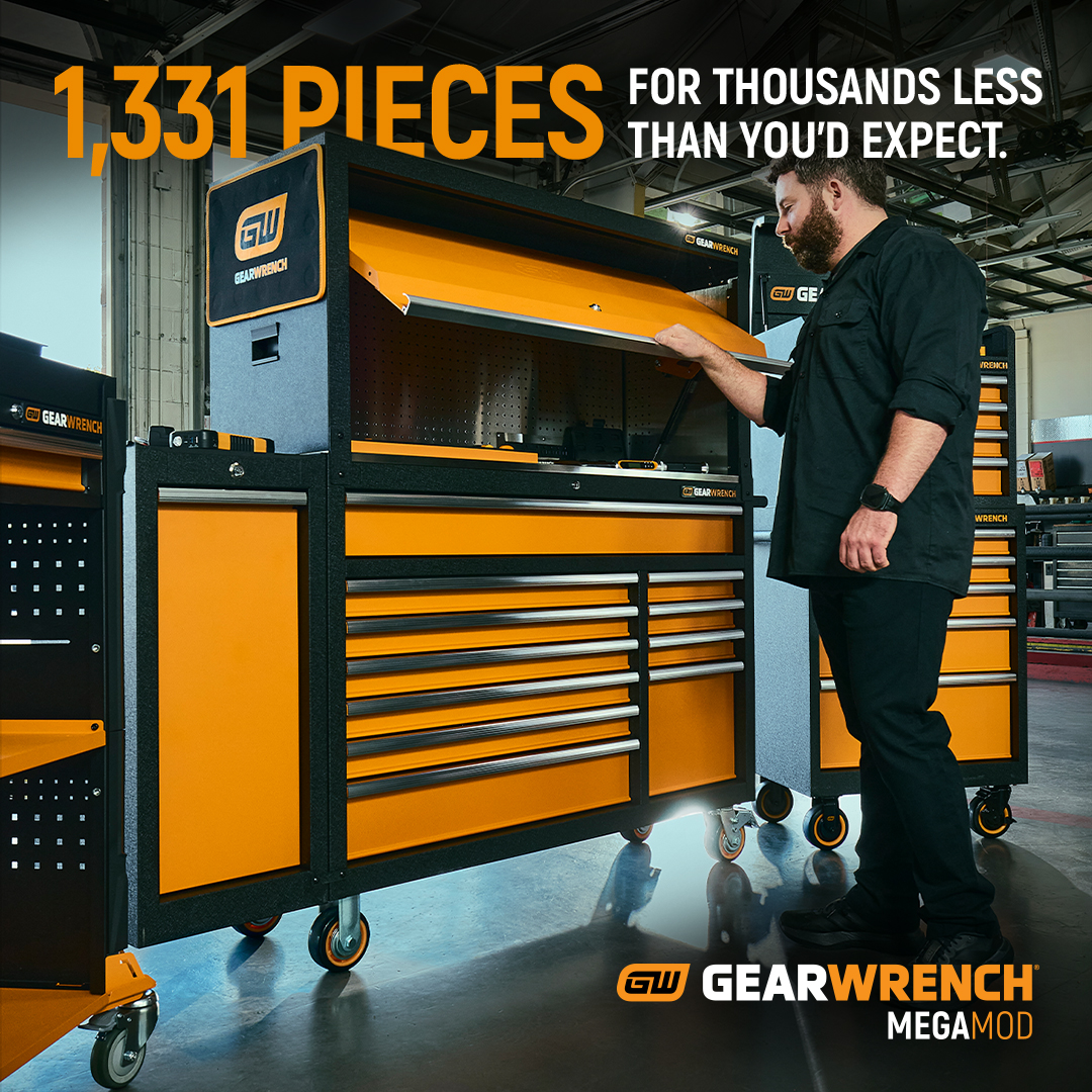 GEARWRENCH Tools Facebook ad: 1,331 Pieces. Way Less.
