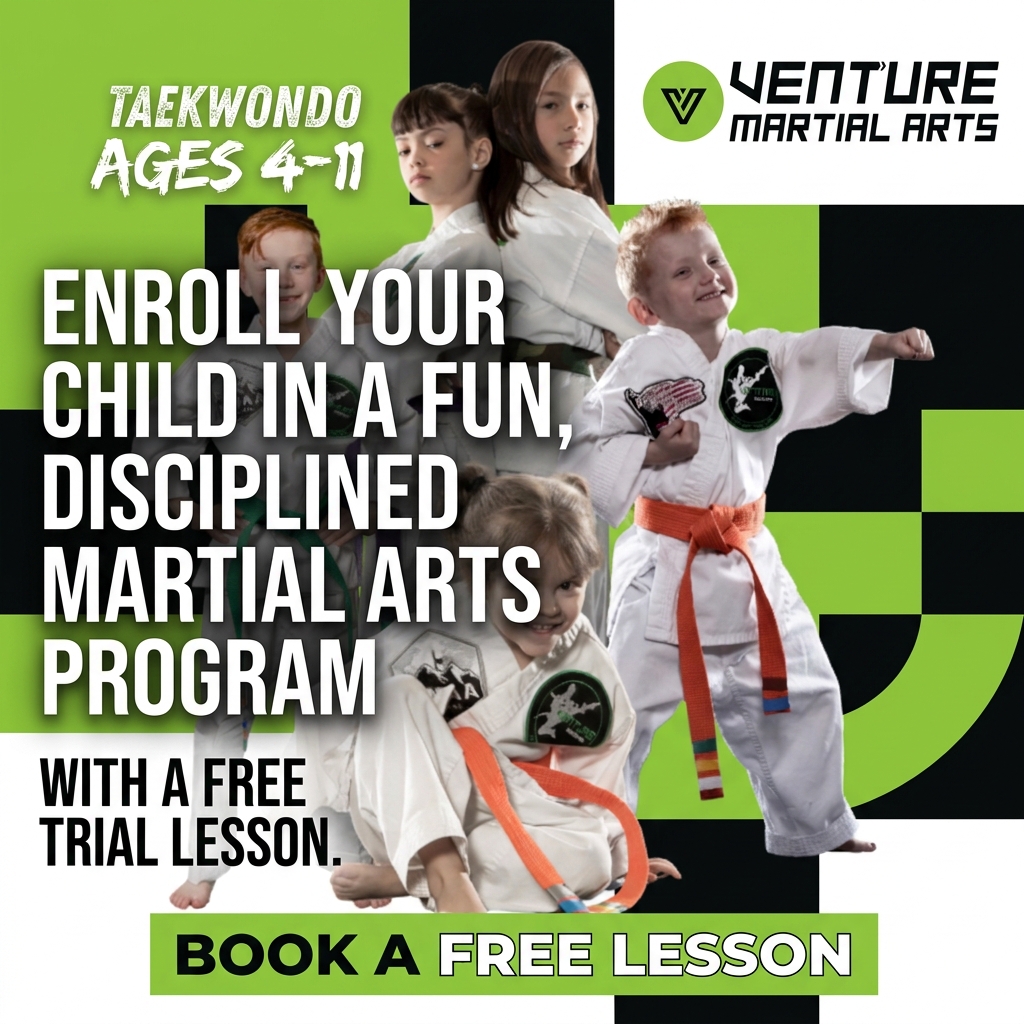 Venture Martial Arts - Highlands Ranch Facebook ad: Book a Free Lesson