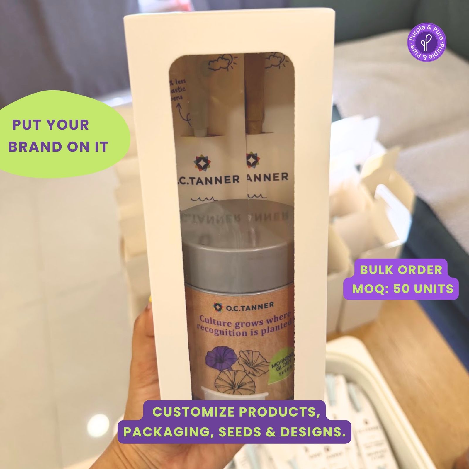 Purple and Pure Facebook ad