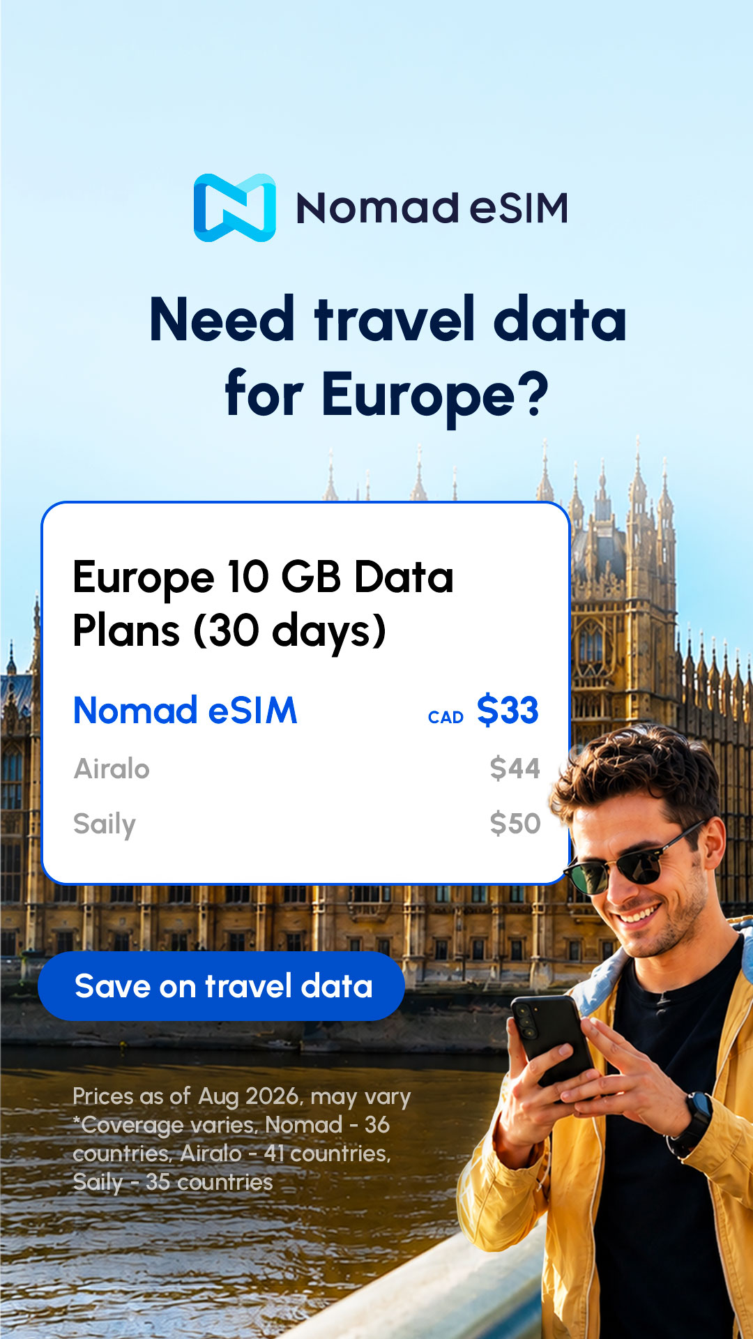Nomad Esim Facebook ad