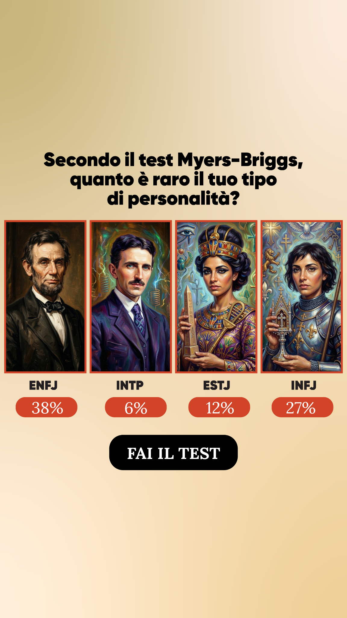 Personality Type Facebook ad