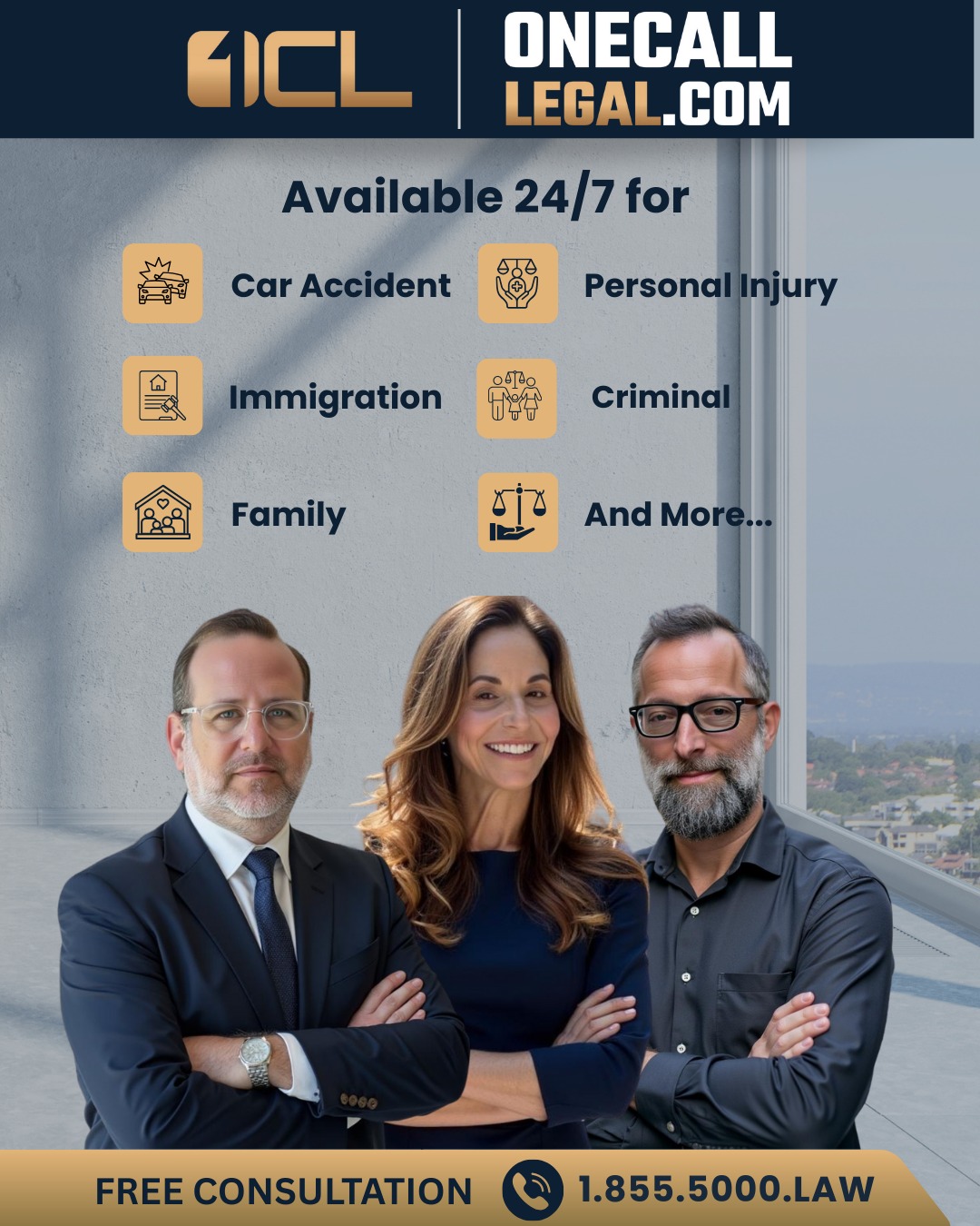 One Call Legal Seltzer Mayberg, LLC Facebook ad: Your Lawyer in One Call
