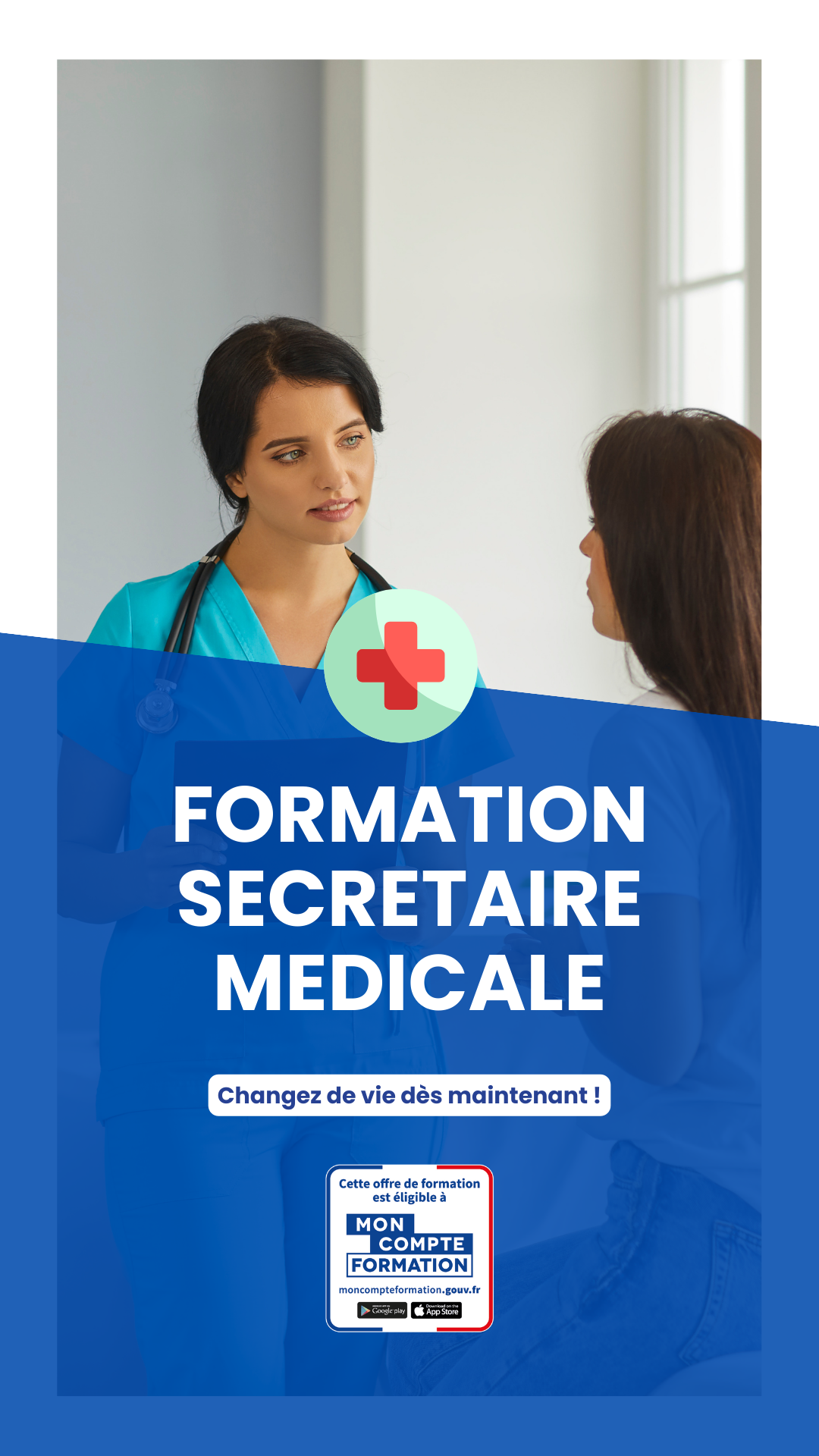 Centre Européen de Formation Facebook ad: Devenez Secrétaire Médicale grâce à notre formation à…