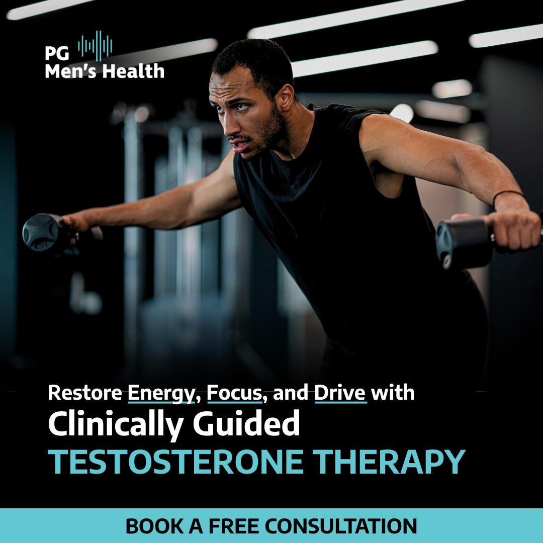 PG Mens Health Facebook ad: Get Your Testosterone Tested Today