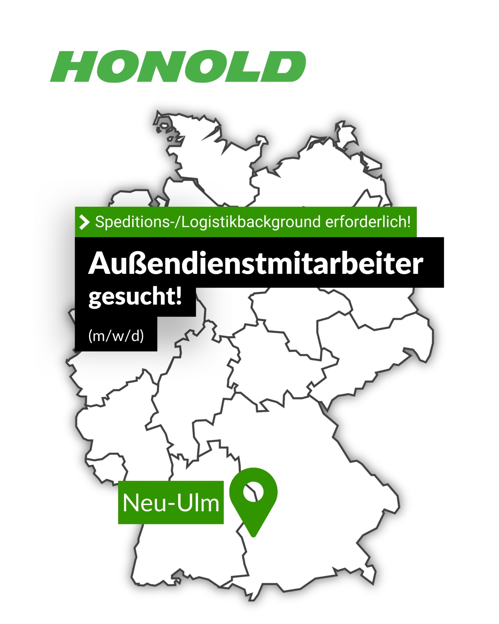 Honold Facebook ad: Sales-Jäger gesucht: Firmenwagen & ungedeckelte Tantiemen!