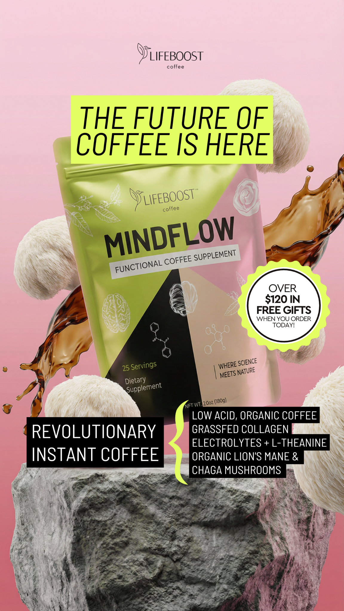 Lifeboost Coffee Facebook ad