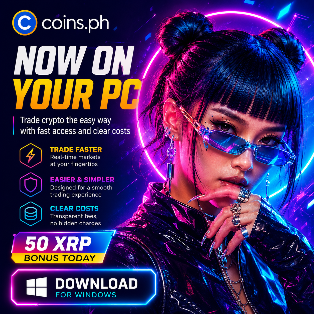 Coins Insider Facebook ad: Claim Your 50 XRP Bonus Today