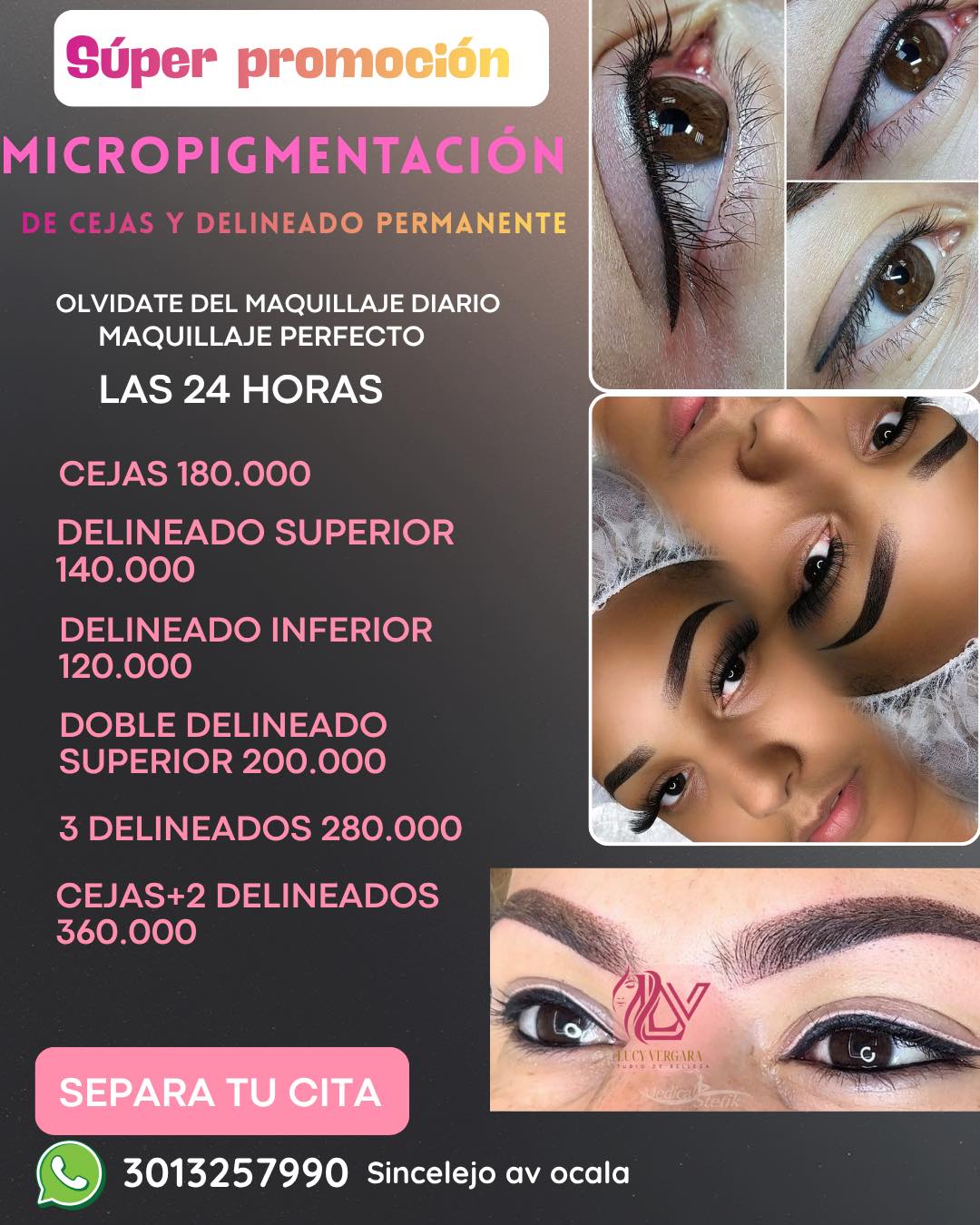 Lucy V studio maquillaje uñas estética Facebook ad