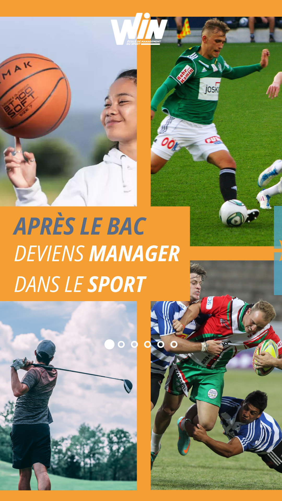 Win, l'école de management du sport Facebook ad from Dec 31, 2025