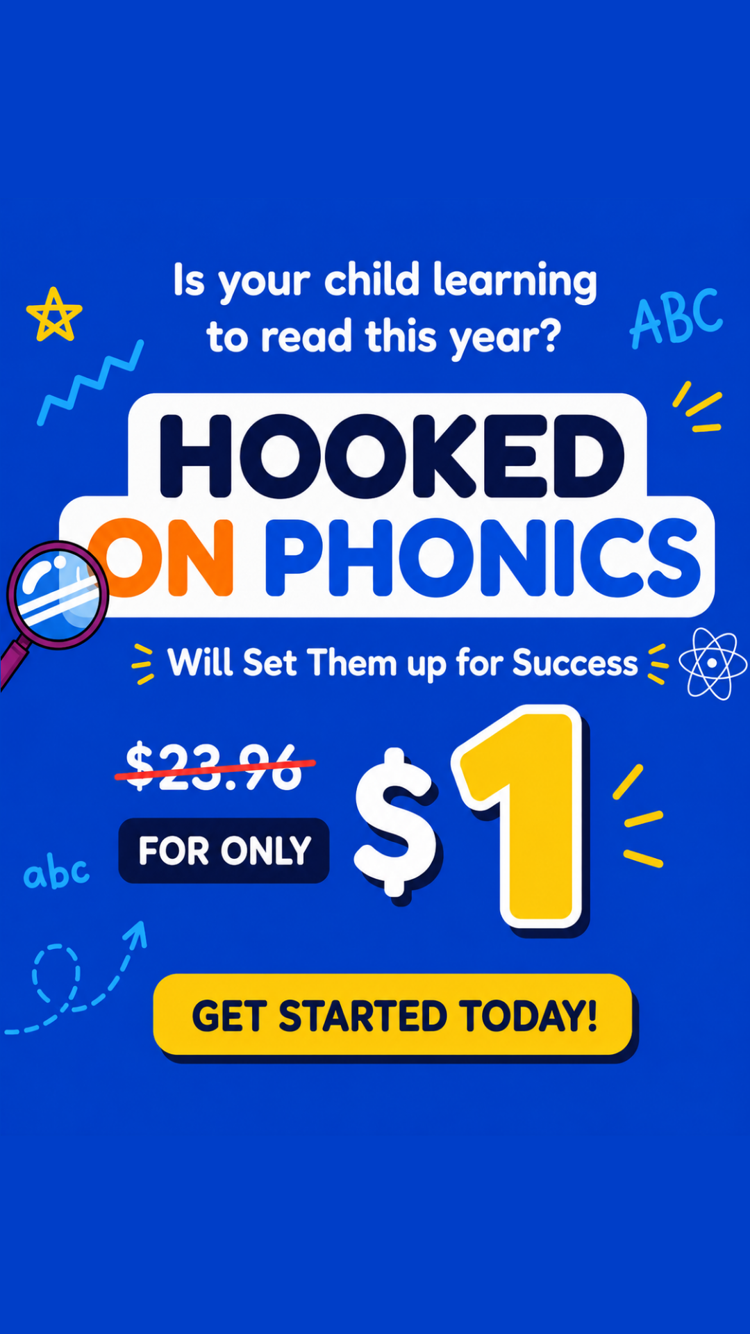 Hooked on Phonics Facebook ad