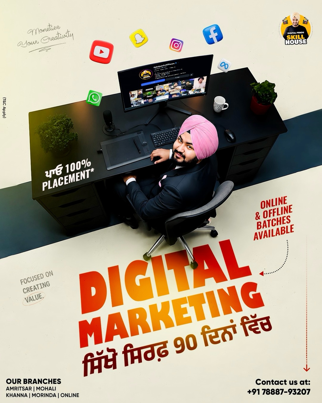 Digital Pendu Skill House Facebook ad: Video Editing Course