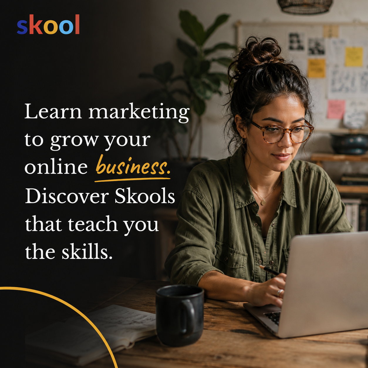 Skool Facebook ad