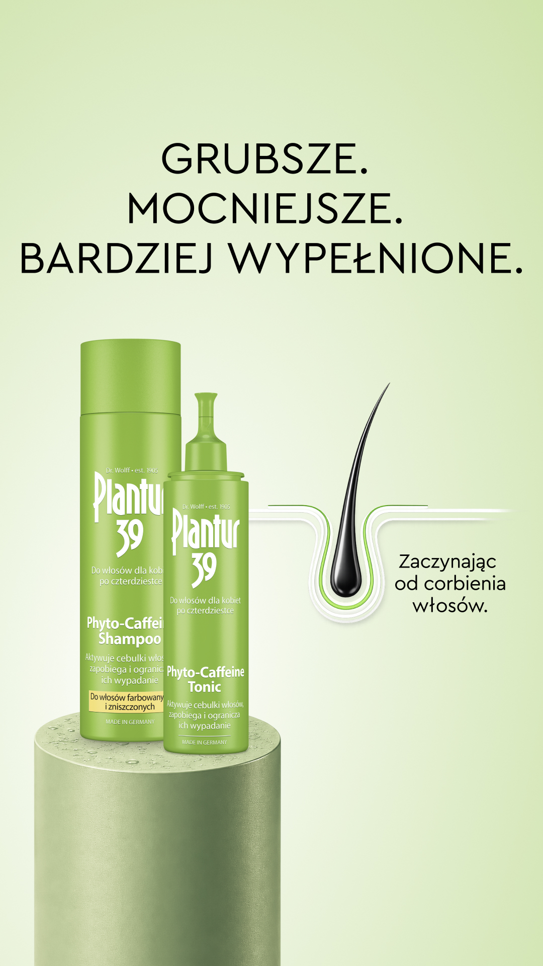 Plantur Facebook ad: Dla pełniejszych, grubszych włosów