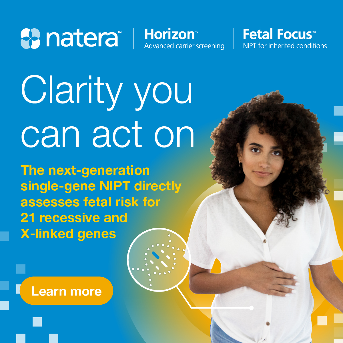 Natera Facebook ad: Fetal Focus single-gene NIPT
