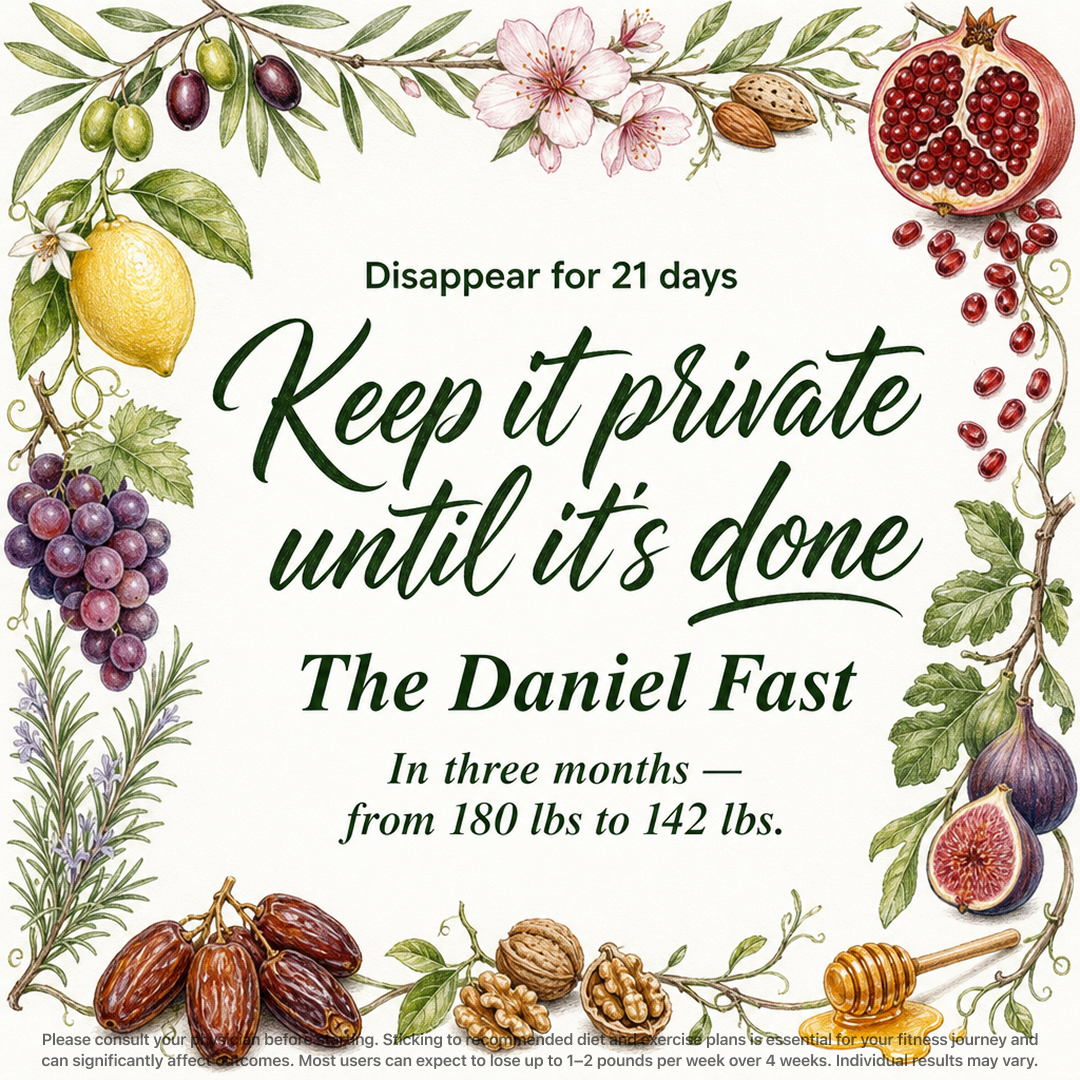 Daniel Fast Diet Plan Facebook ad: Start Your Daniel Fast Challenge