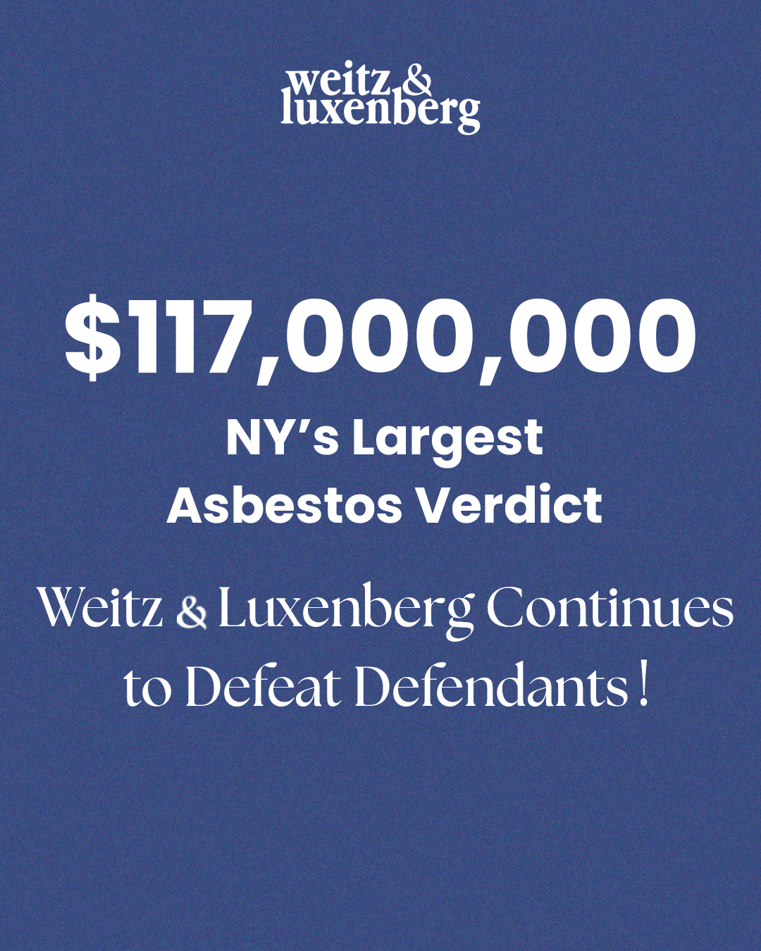 Weitz & Luxenberg P.C. Facebook ad