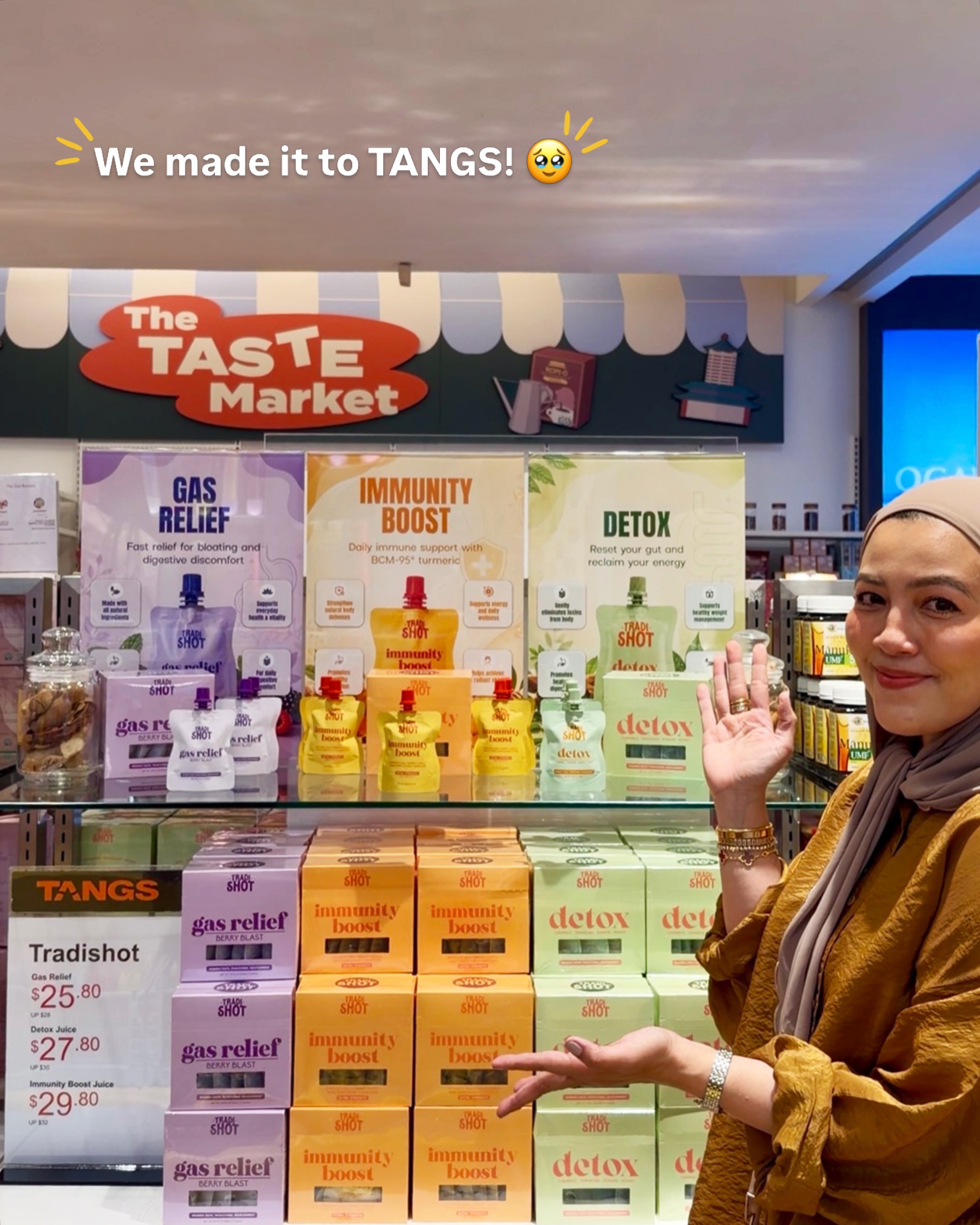 Tradishot Pte Ltd Facebook ad: We used to make our jamu at home.