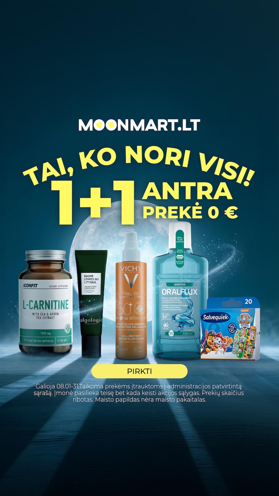 Moonmart LT Facebook ad from Aug 4, 2026