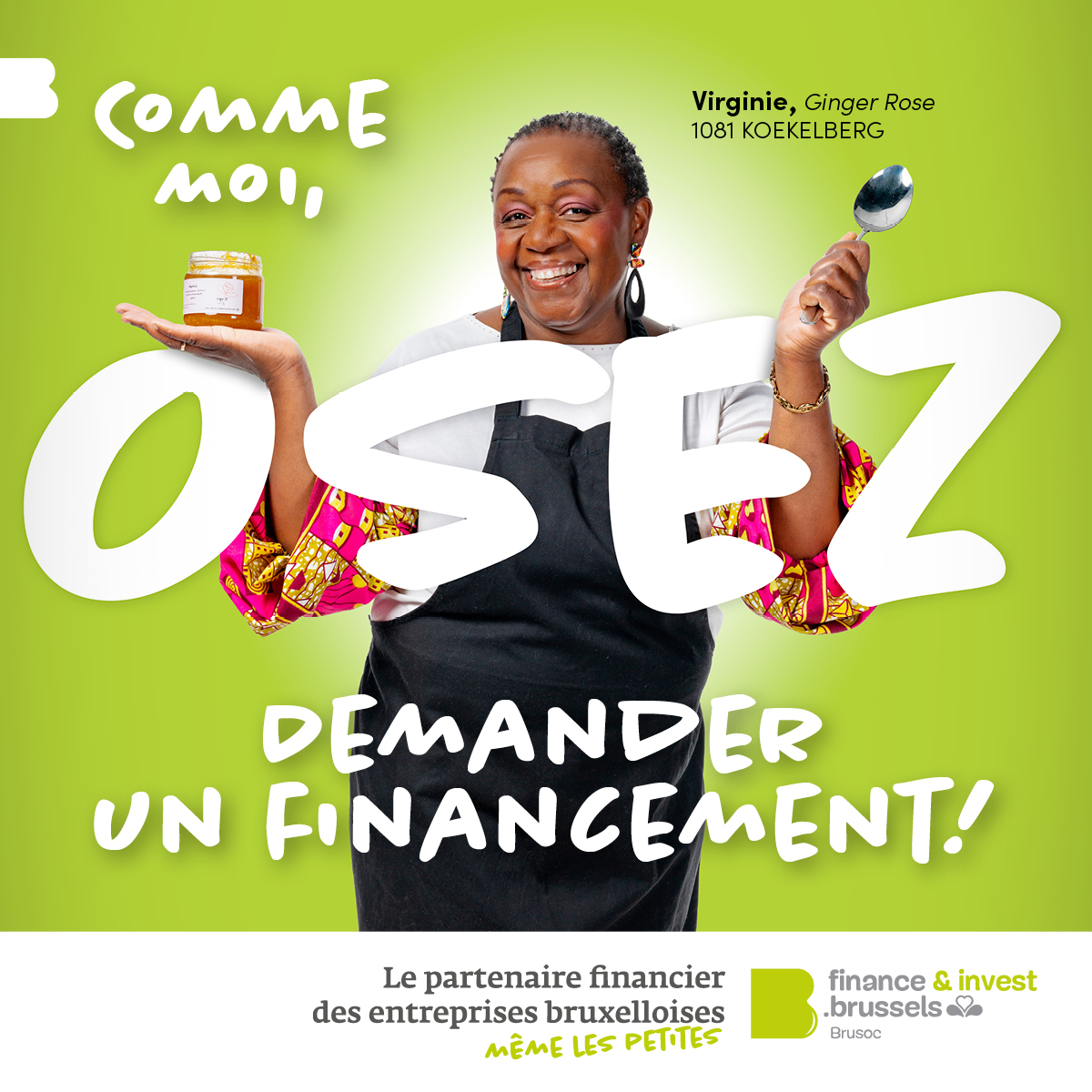 finance&invest.brussels Facebook ad: Besoin d’un financement?