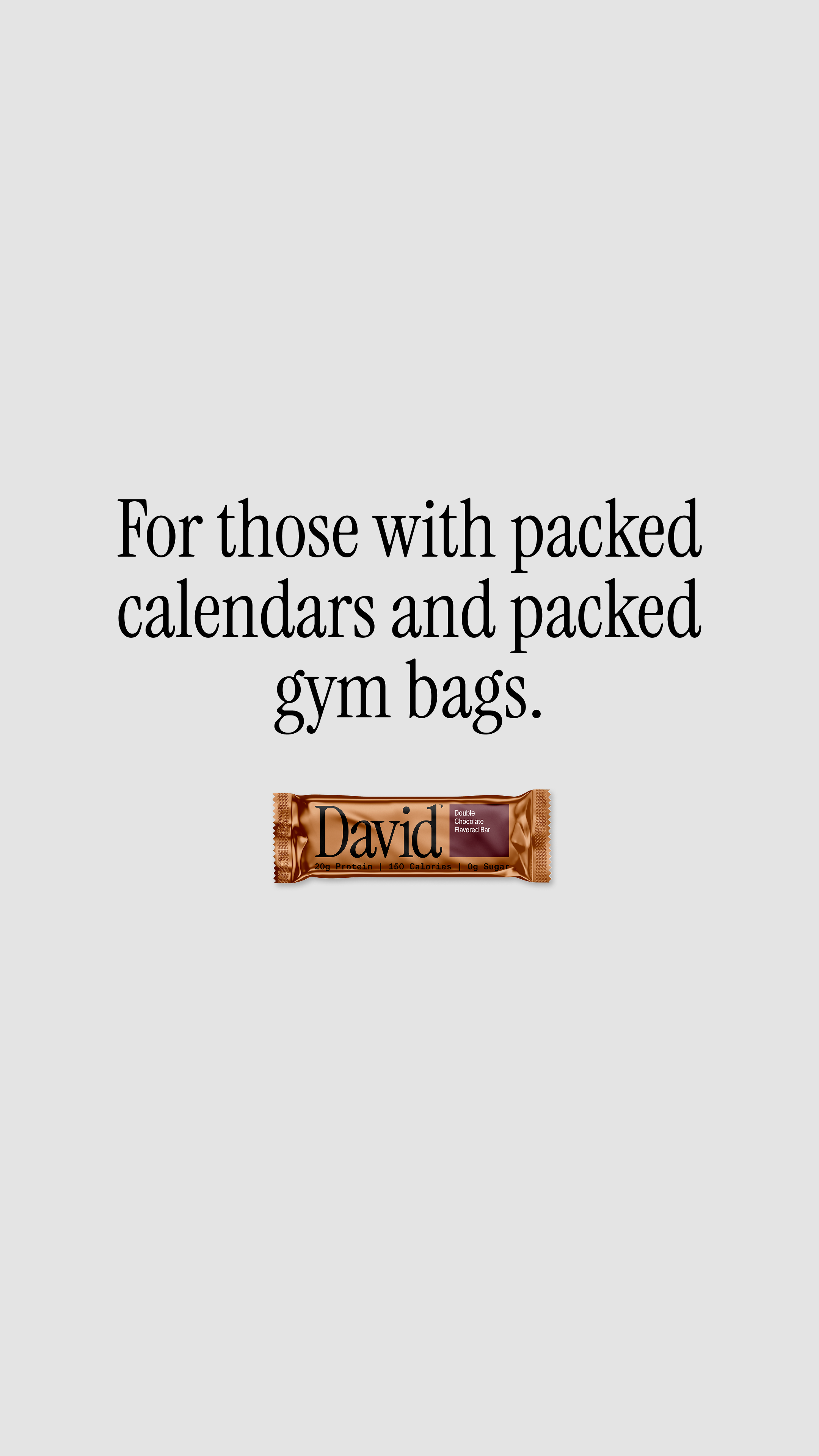 David Protein Facebook ad
